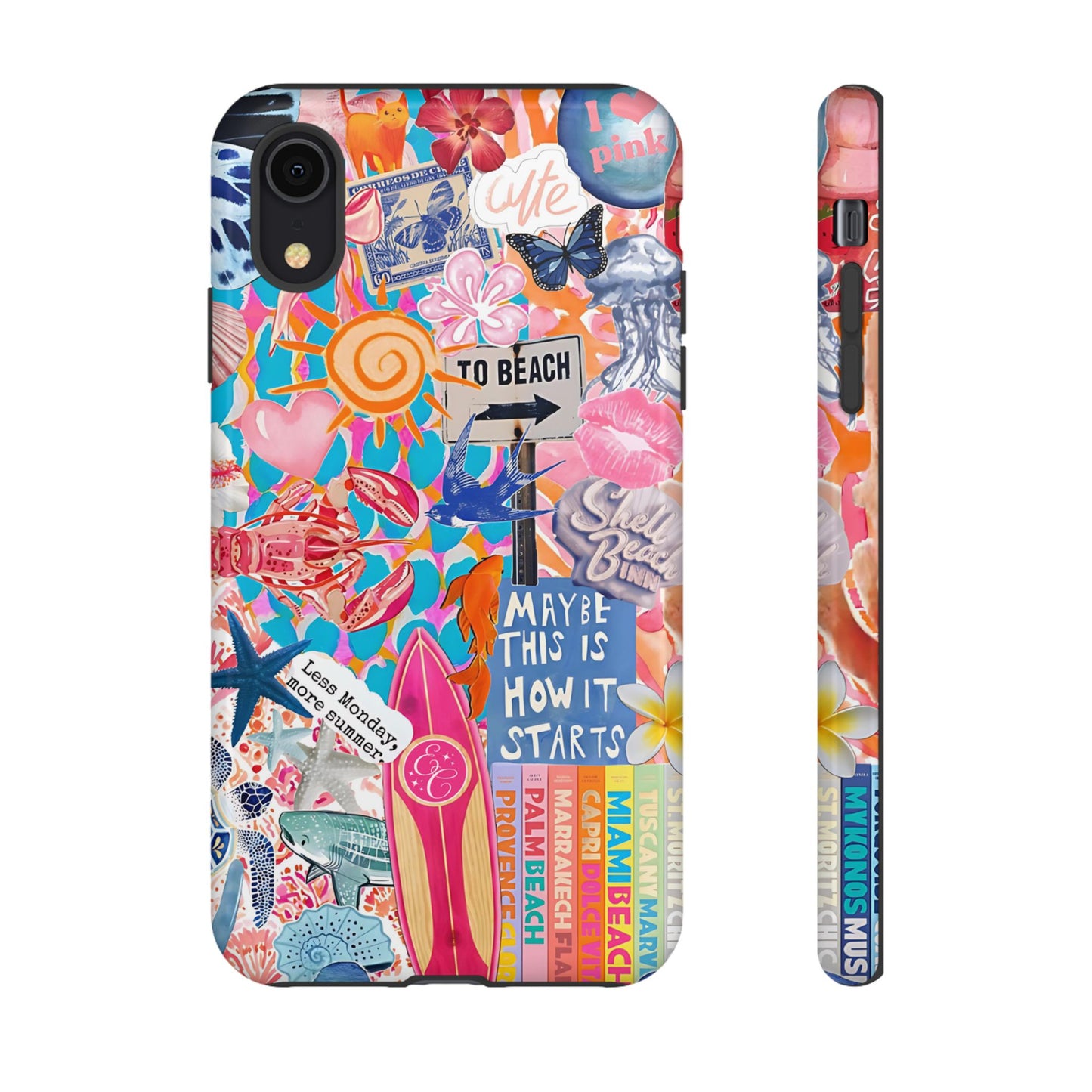 Colorful Beach Collage Tough Phone Case