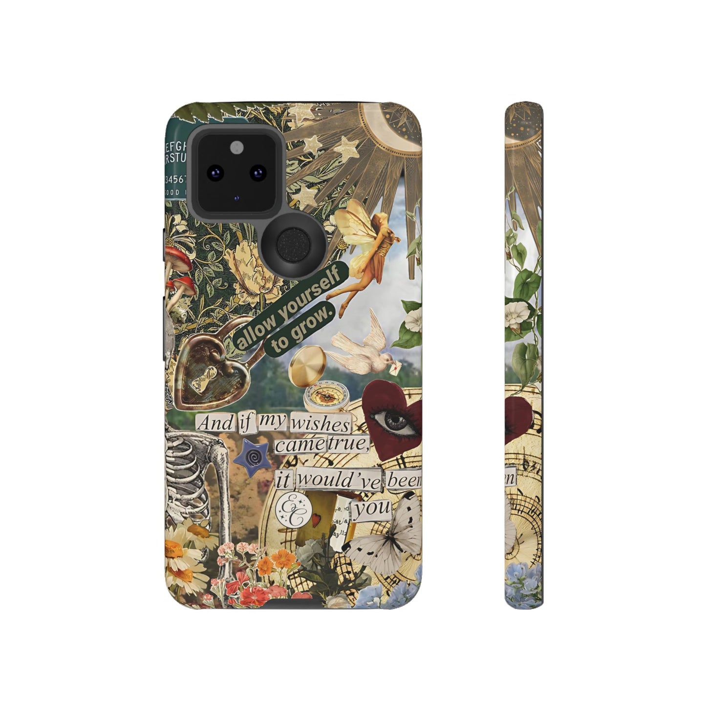 Vintage Cottage Collage Tough Phone Case