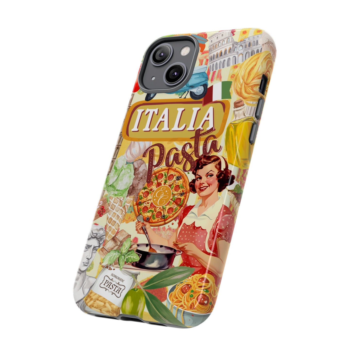Italian Cuisine Collage Tough Phone Case