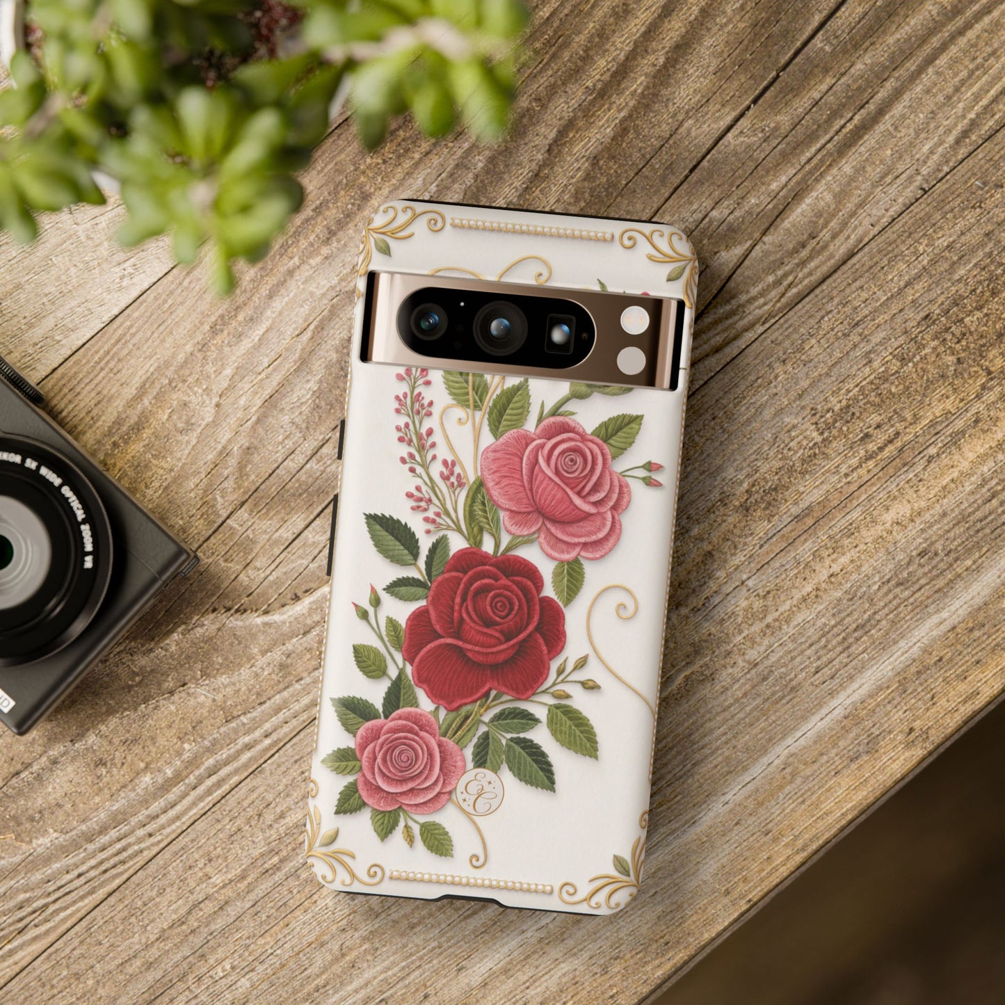 Elegant Rose Garden Tough Phone Case