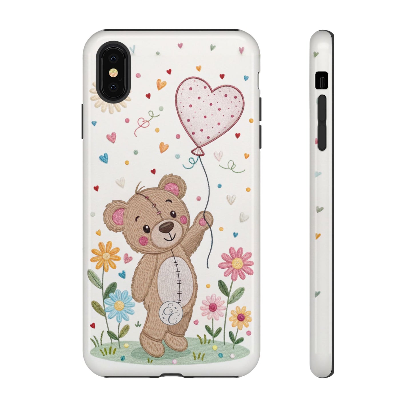 Cute Teddy Bear Tough Phone Case