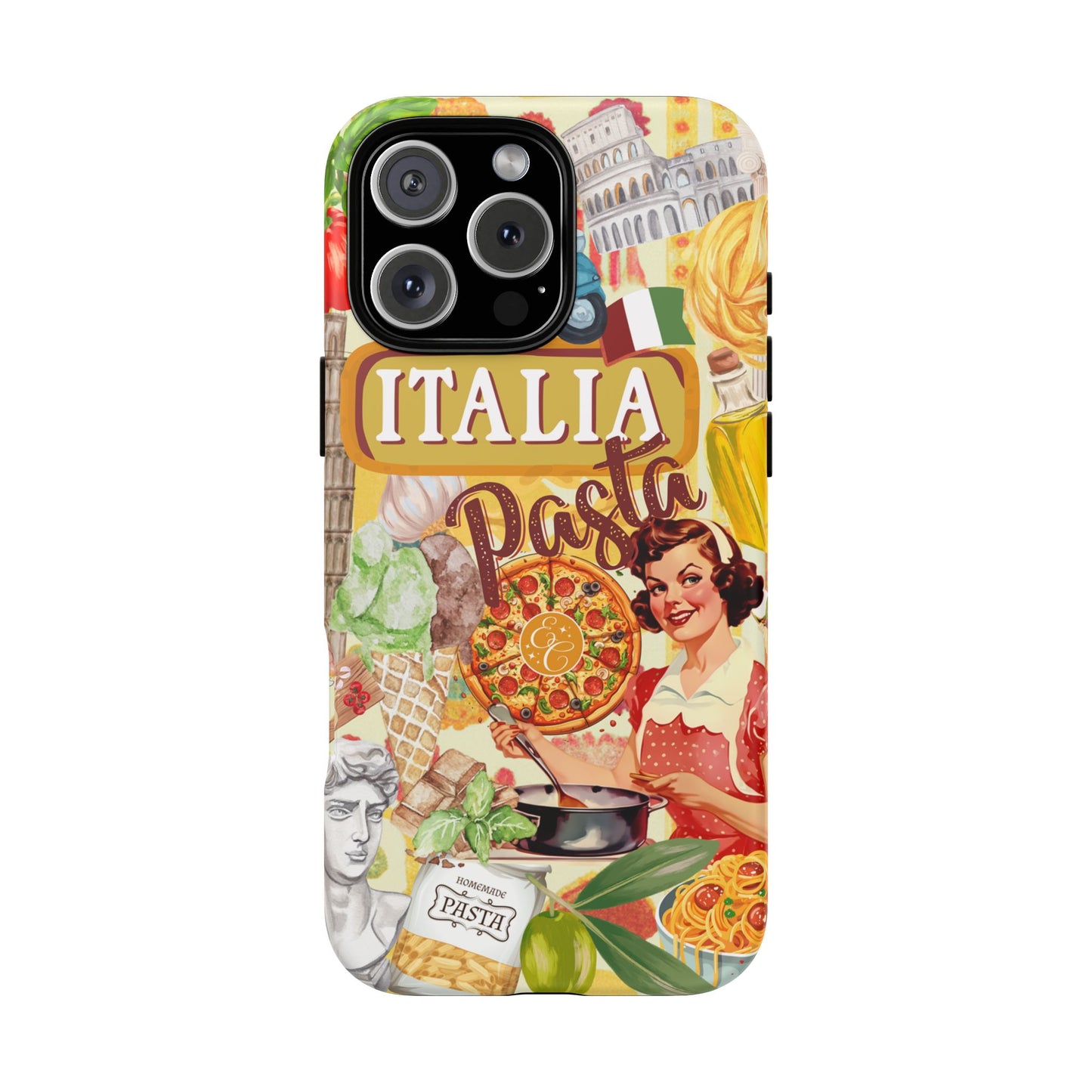 Italian Cuisine Collage Tough Phone Case