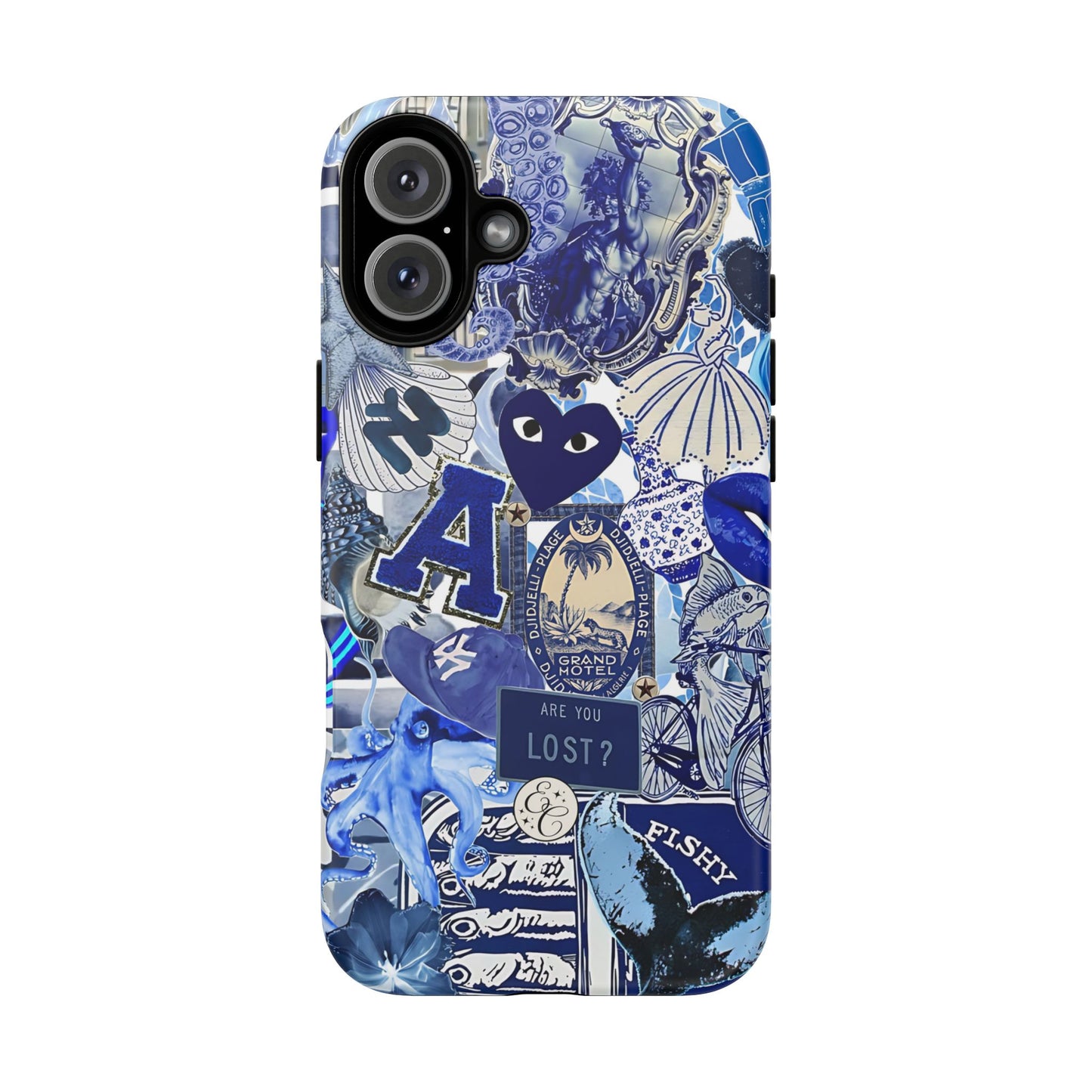 Blue Collage Tough Phone Case