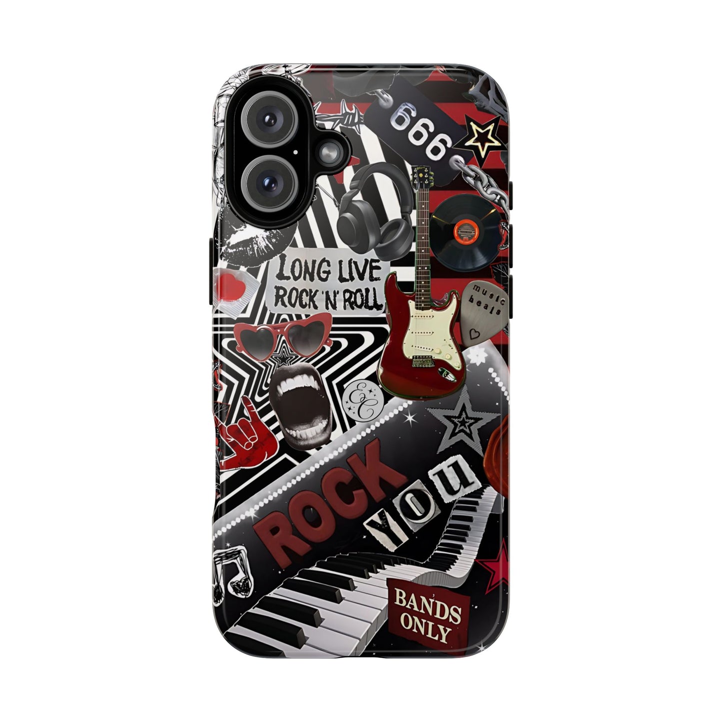 Rock and Roll Collage Tough Phone Case