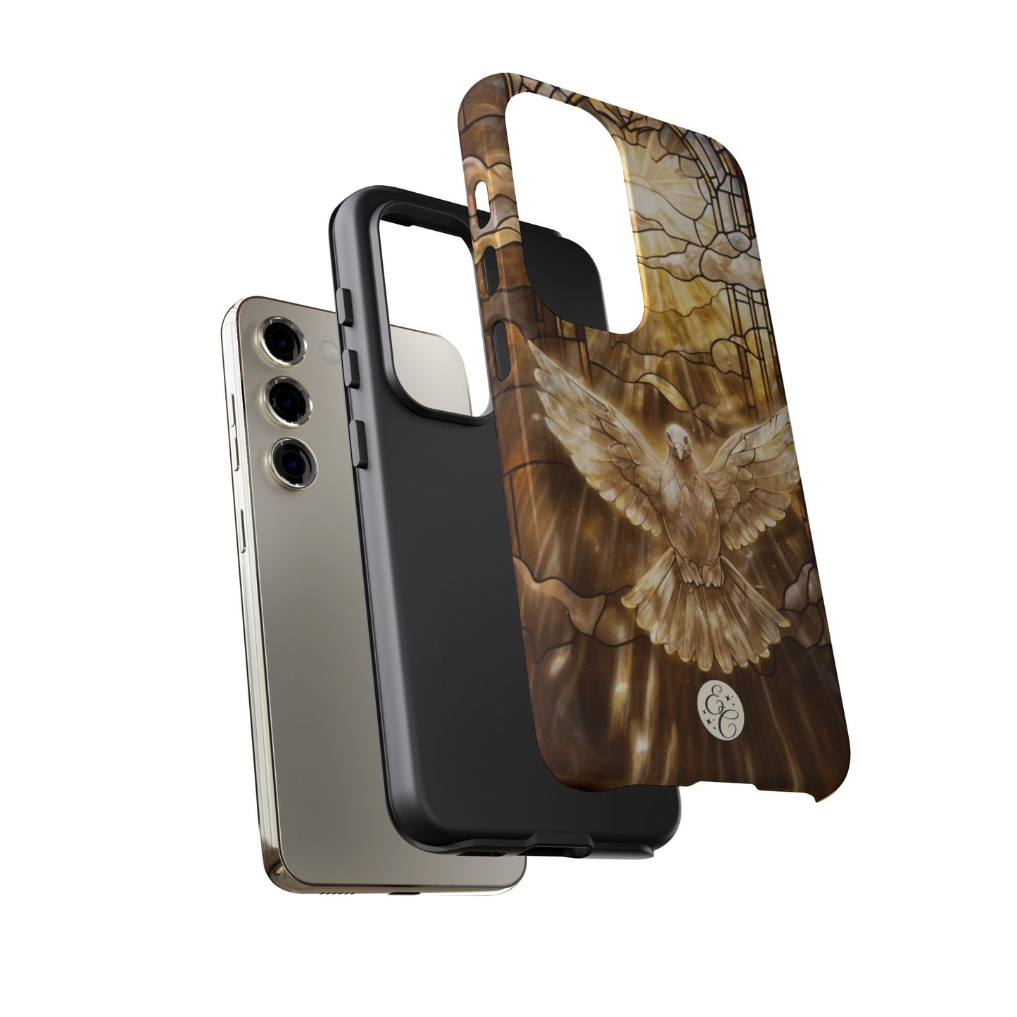Holy Spirit Stained Glass Tough Phone Case