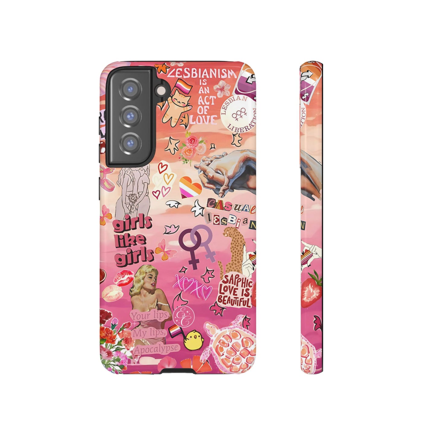 Lesbian Collage Tough Phone Case