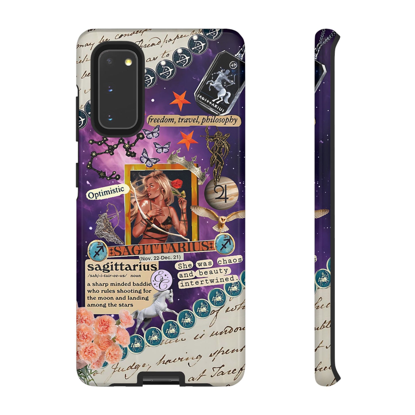 Sagittarius Zodiac Star Sign Tough Phone Case