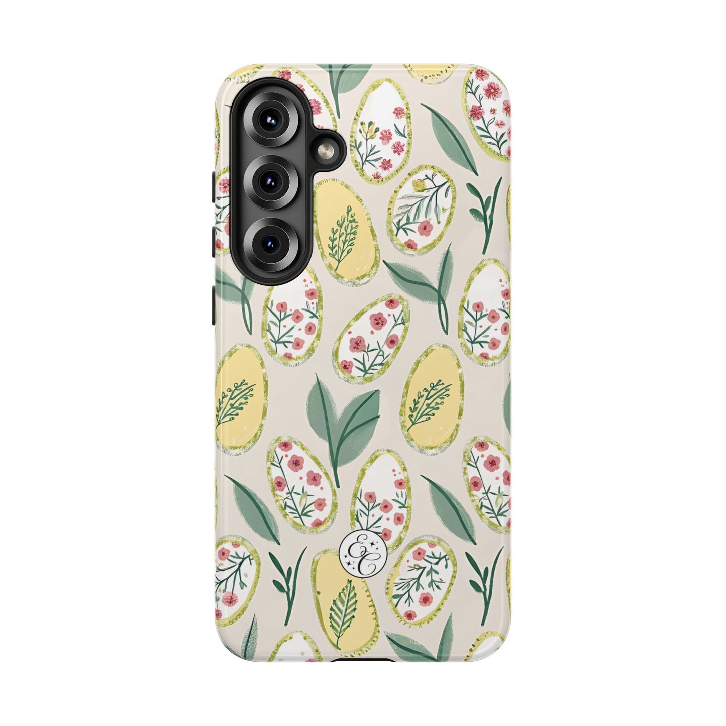 Floral Easter Egg Pattern Tough Phone Case