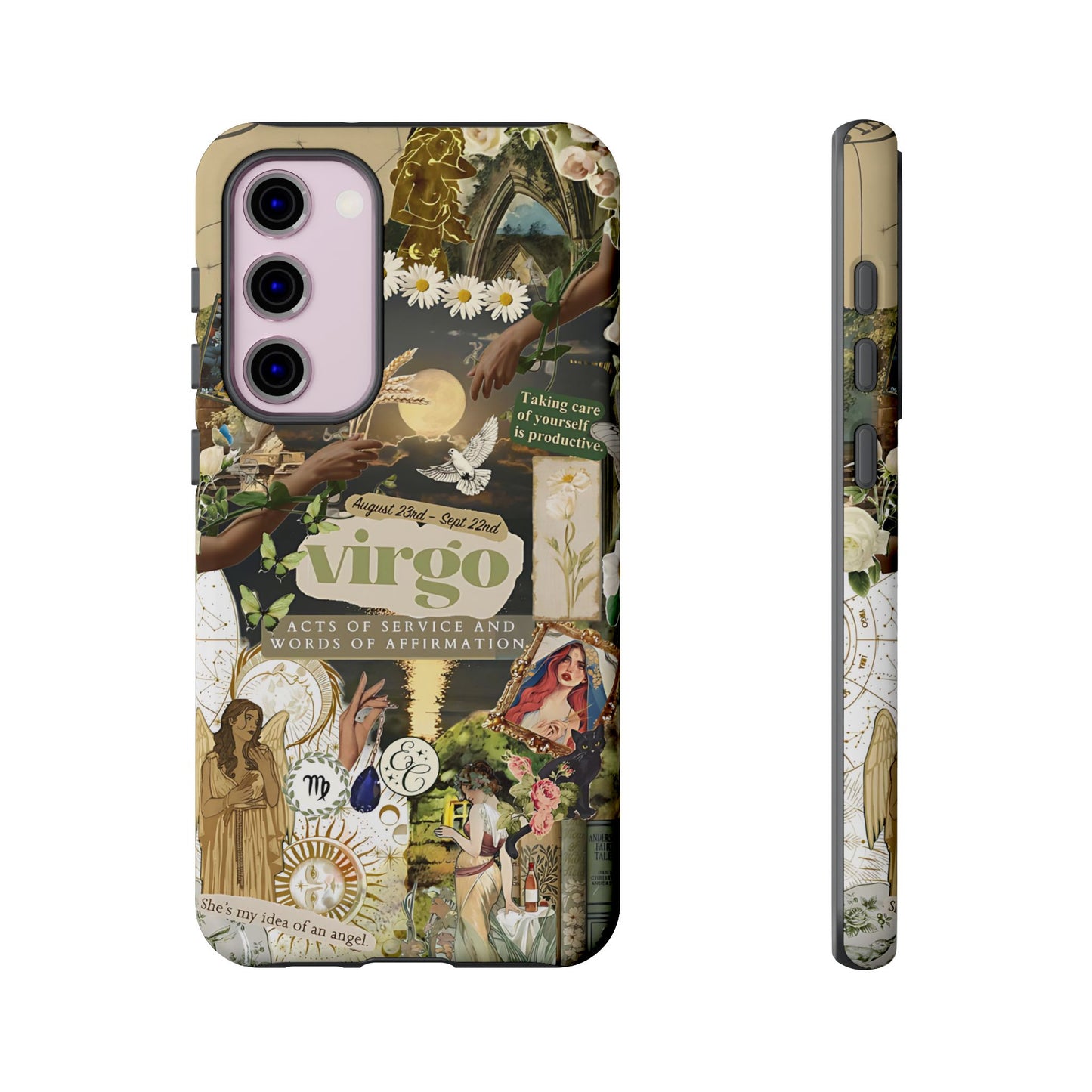 Virgo Vintage Zodiac Collage Tough Phone Case