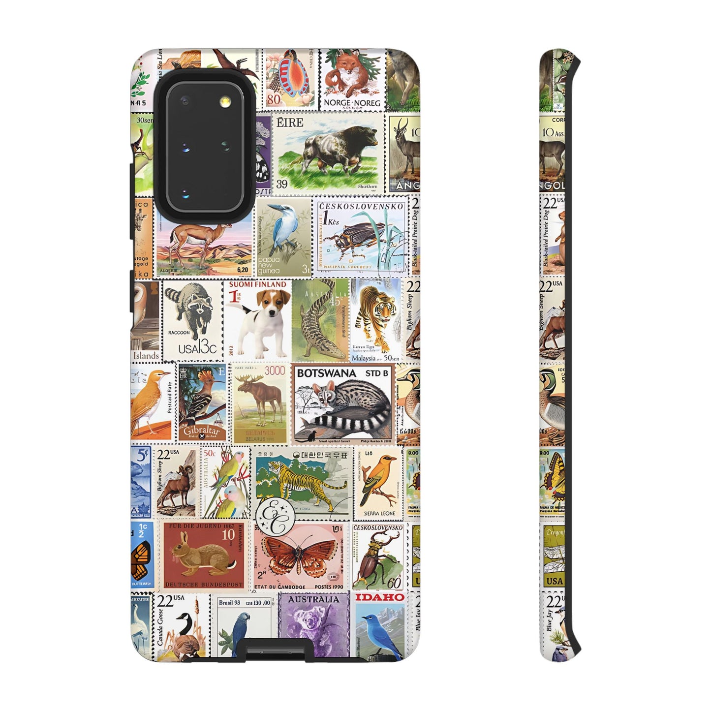 Wildlife Stamp Collage Tough Phone Case
