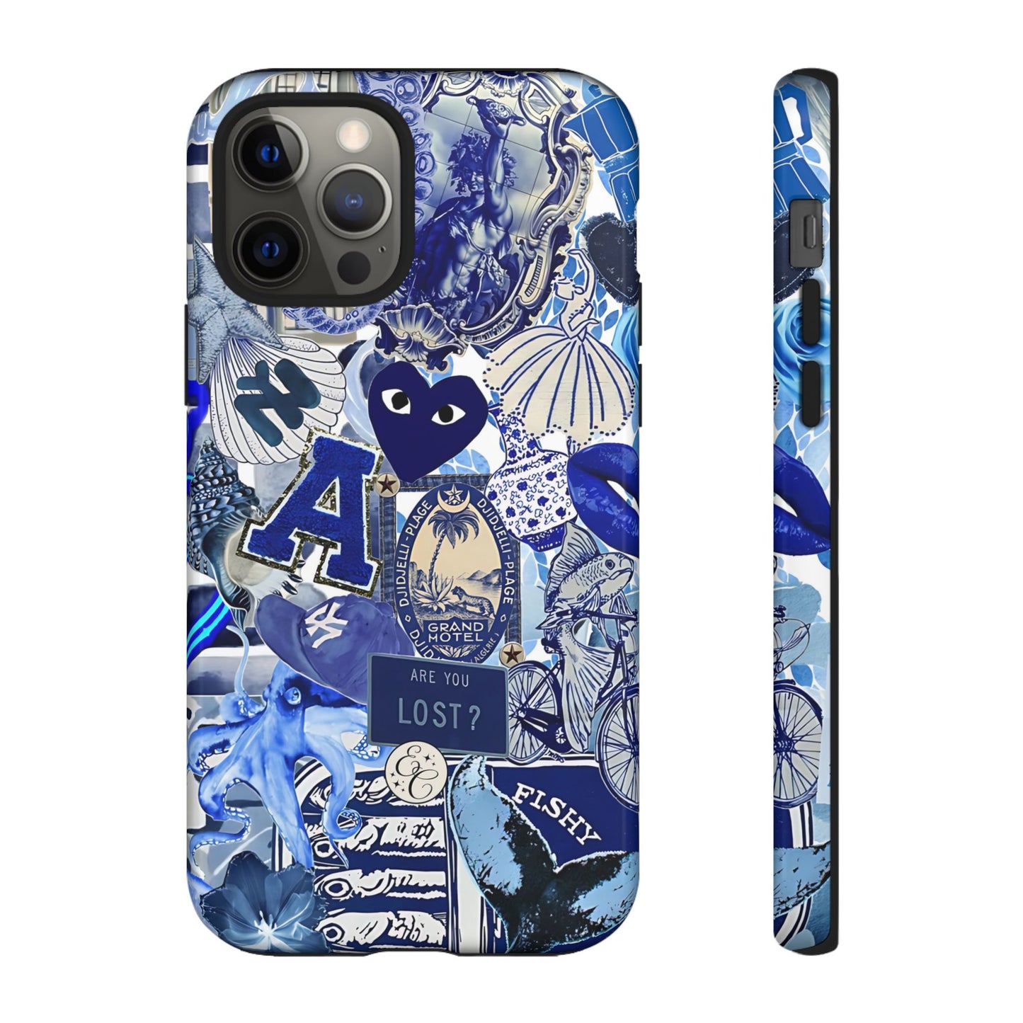Blue Collage Tough Phone Case