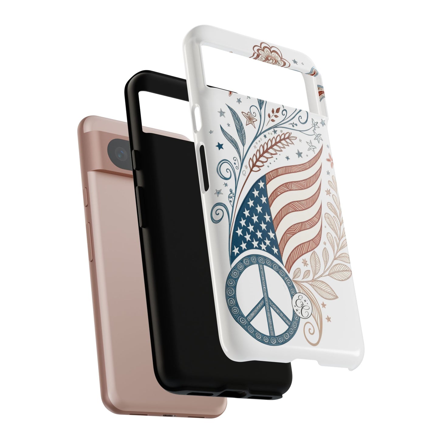 Boho American Flag Tough Phone Case