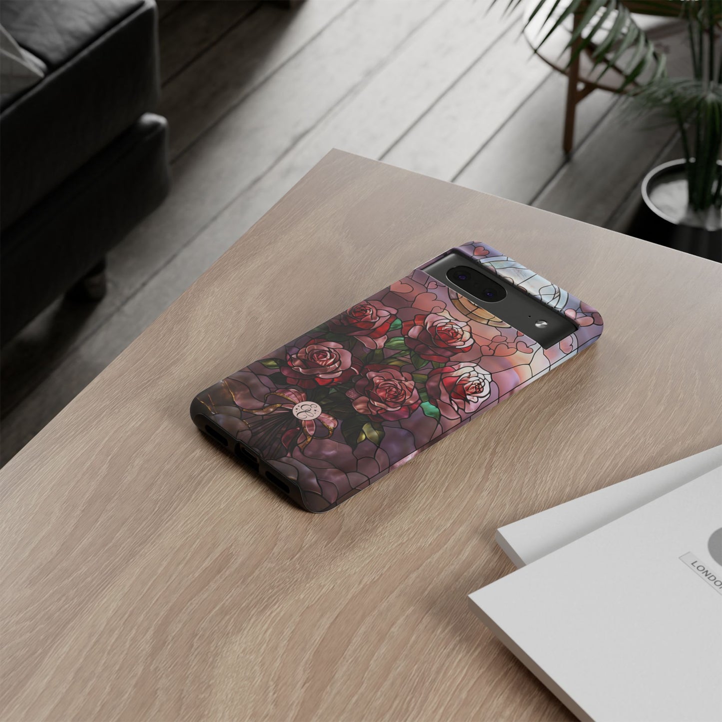 Bouquet of Roses Stained Glass Tough Phone Case