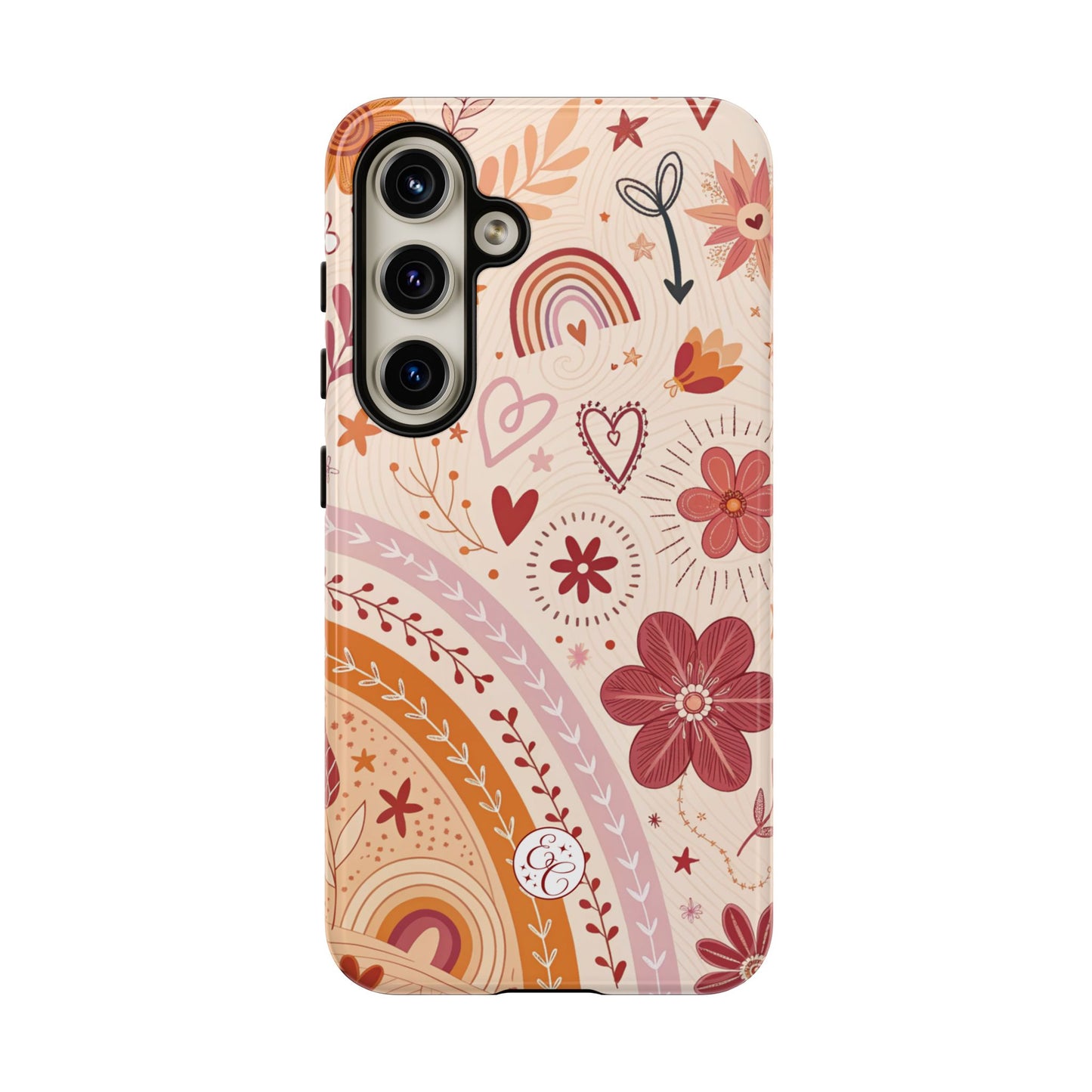 Lesbian Boho Doodle Tough Phone Case