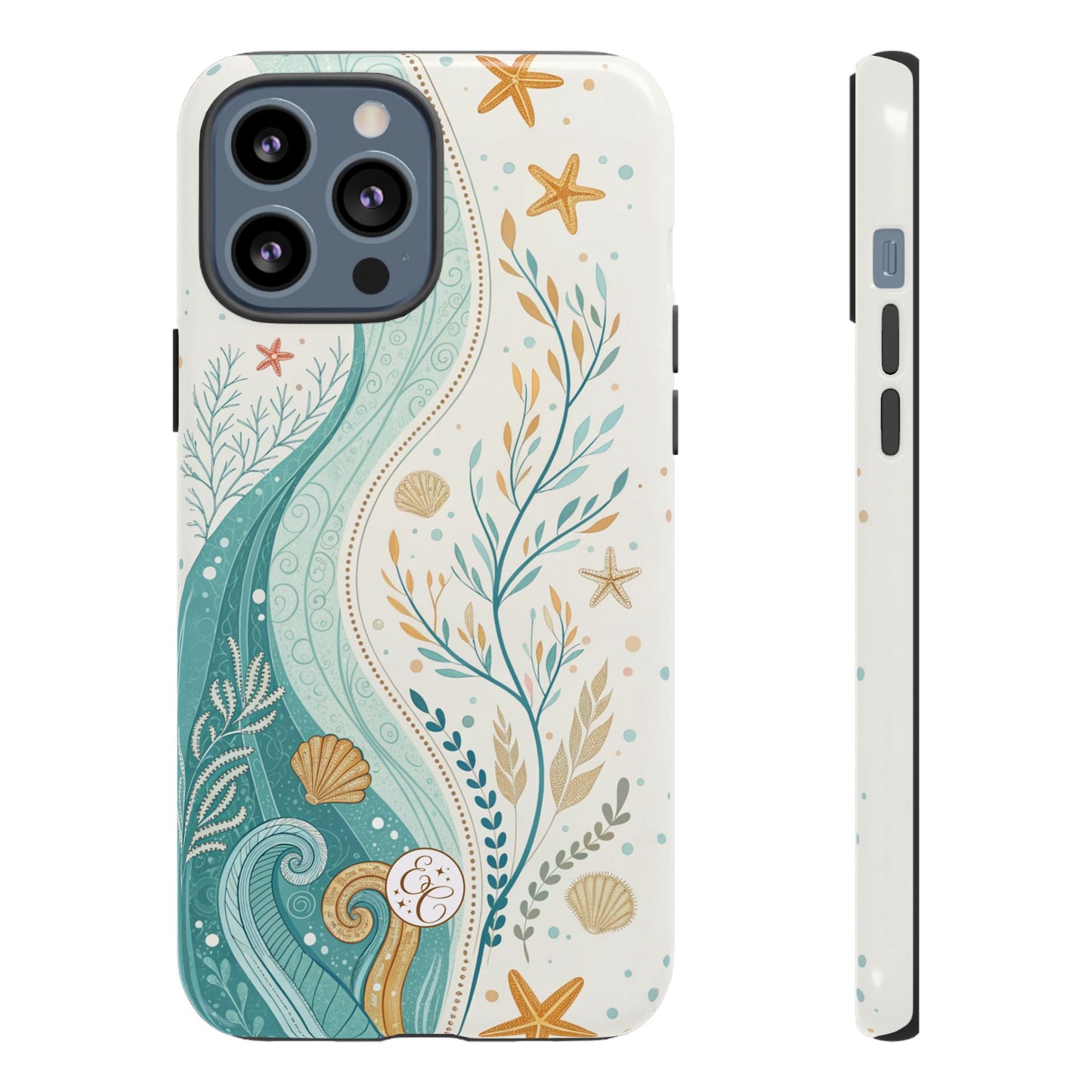Ocean Boho Doodle Tough Phone Case