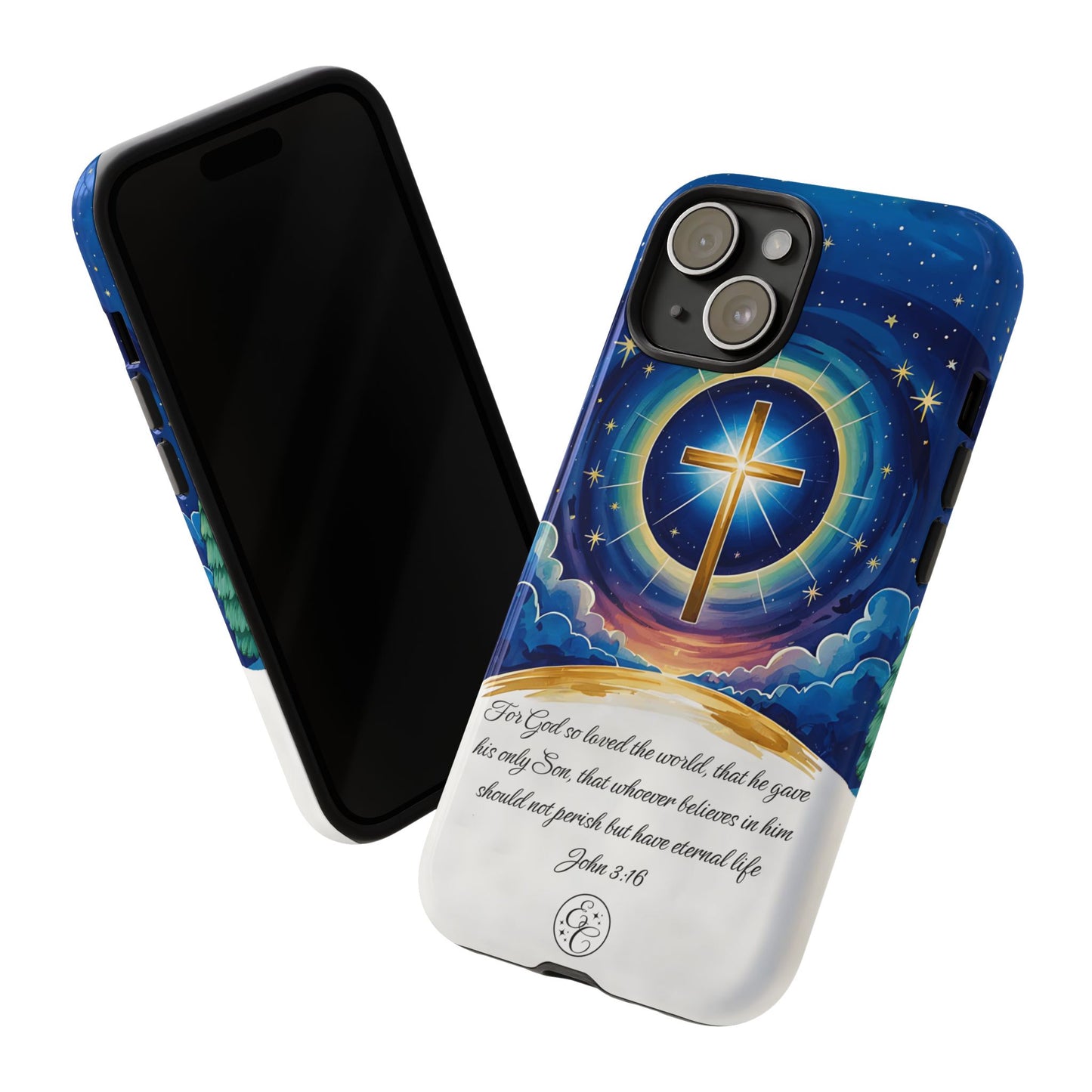 Celestial Cross - John 3:16 Tough Phone Case