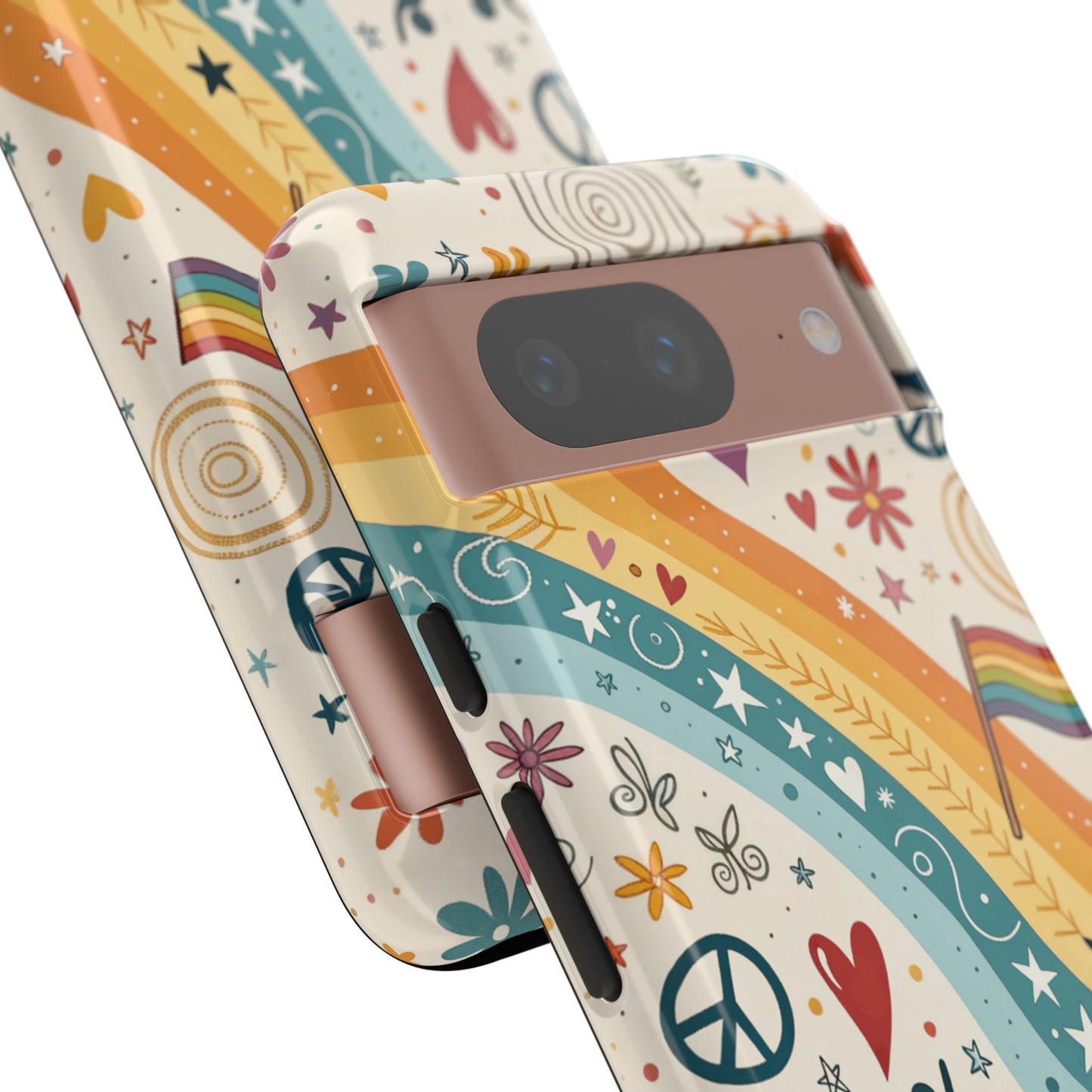 LGTBQ+ Pride Boho Doodle Tough Phone Case