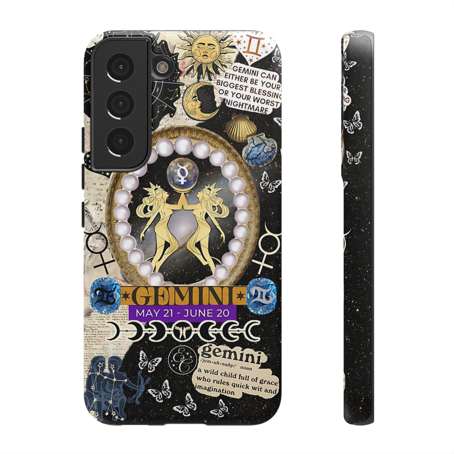Gemini Zodiac Sign Tough Phone Case