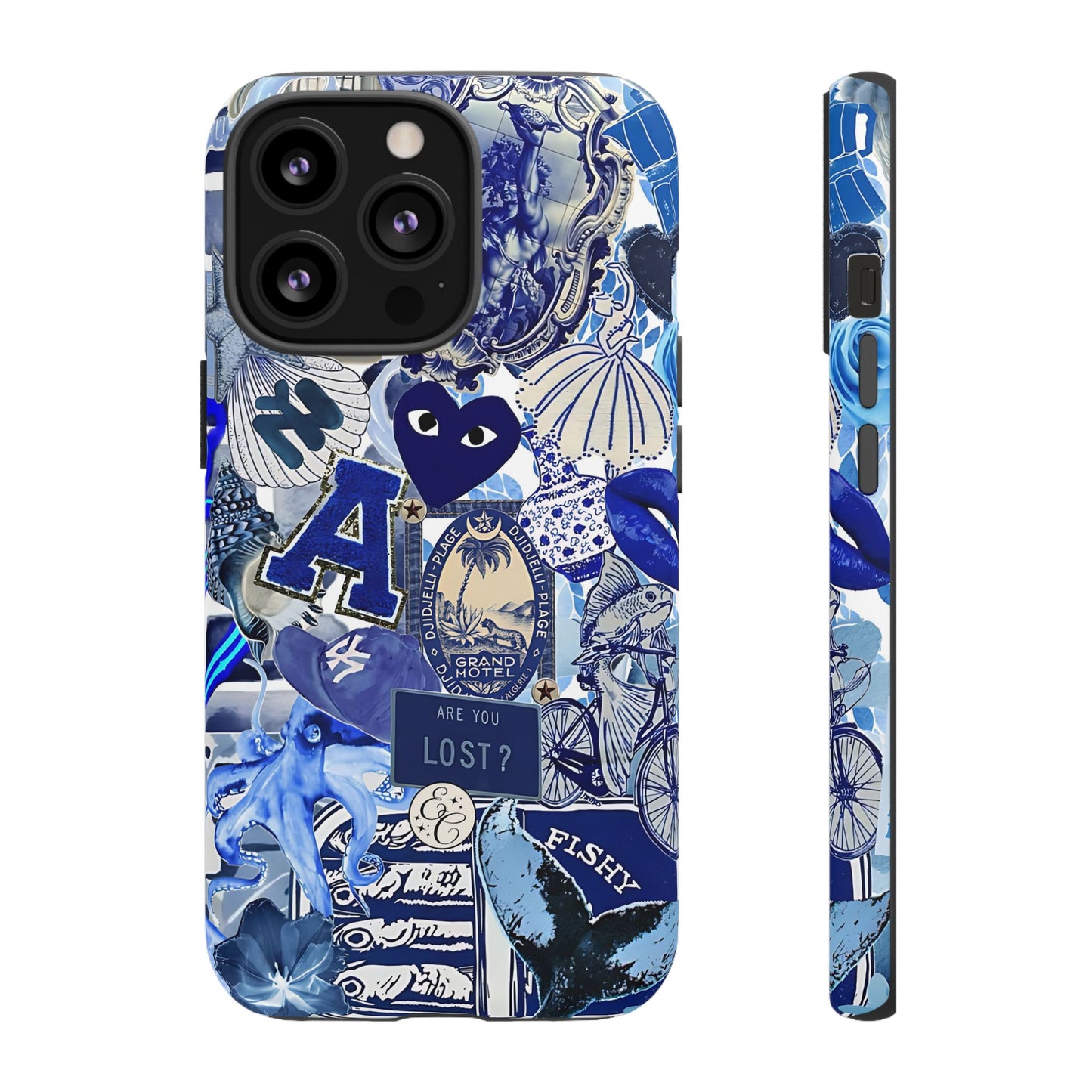 Blue Collage Tough Phone Case