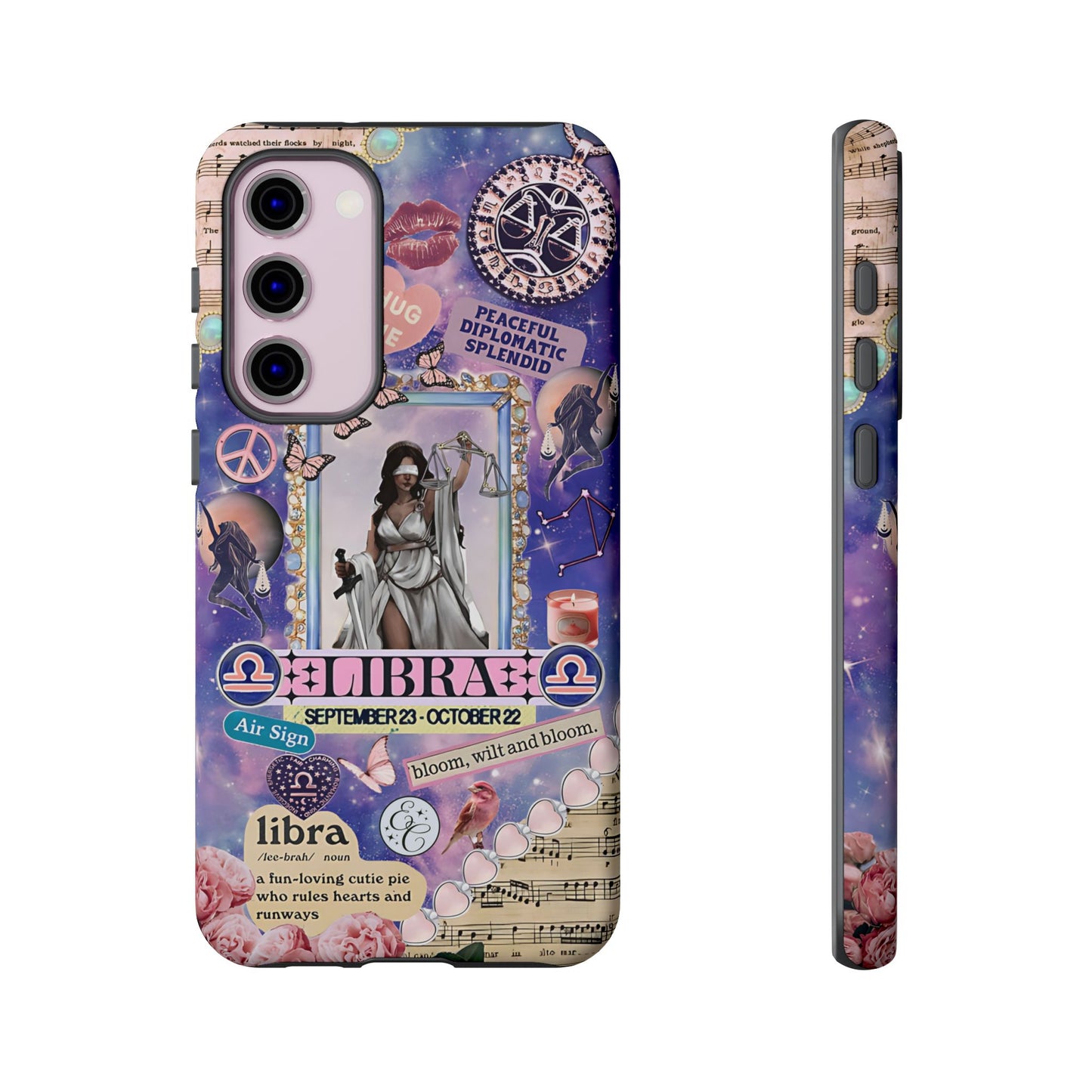 Libra Zodiac Star Sign Tough Phone Case