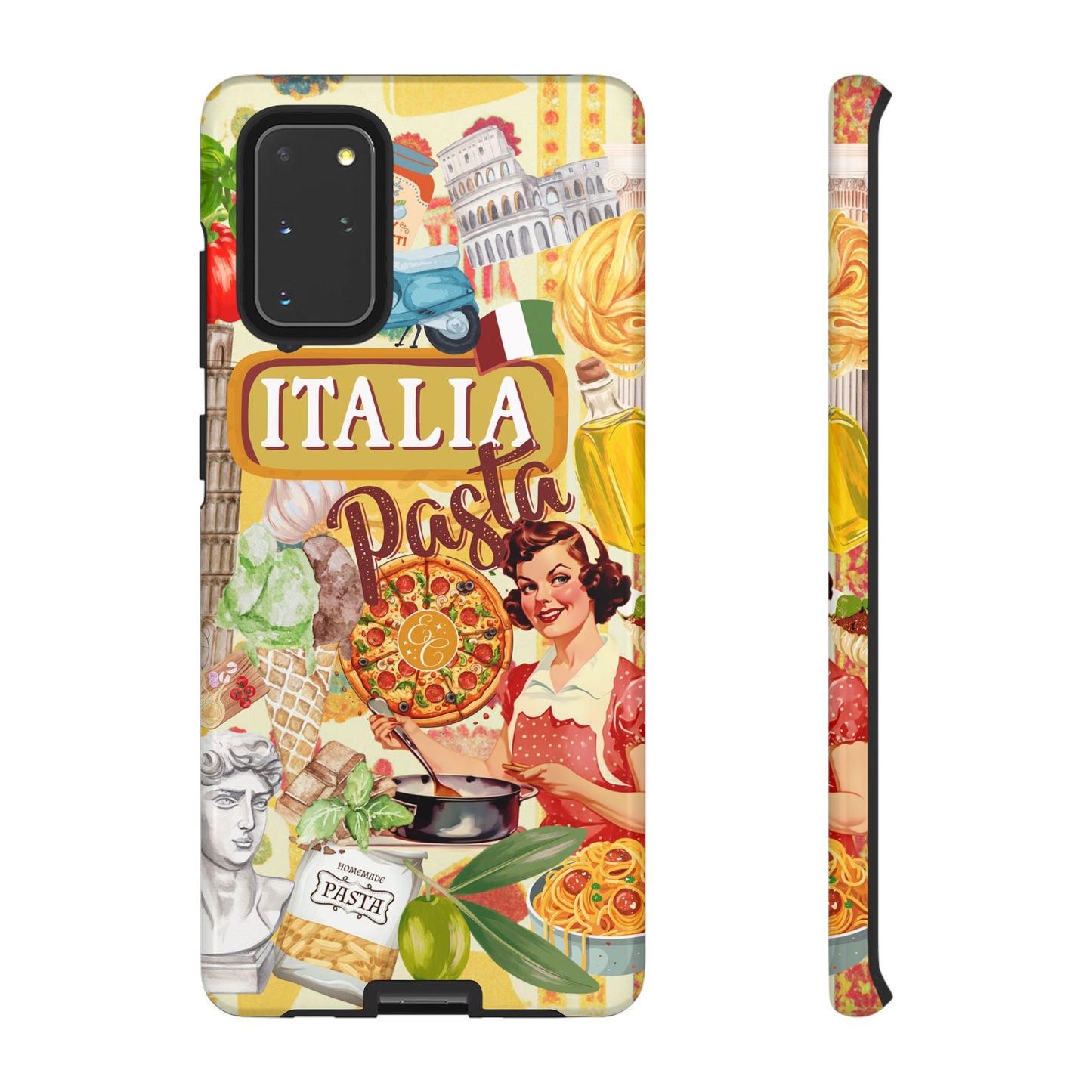 Italian Cuisine Collage Tough Phone Case