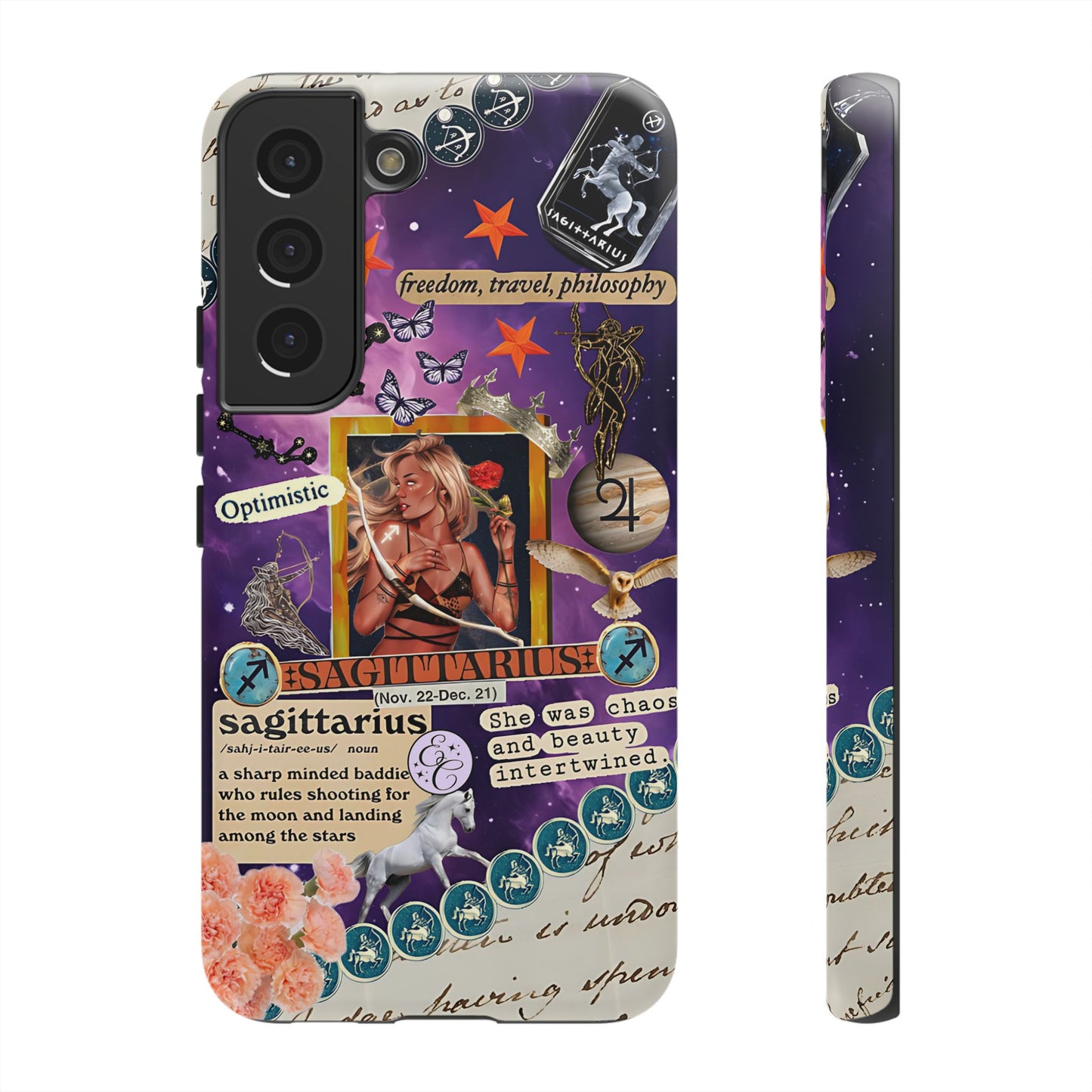 Sagittarius Zodiac Star Sign Tough Phone Case