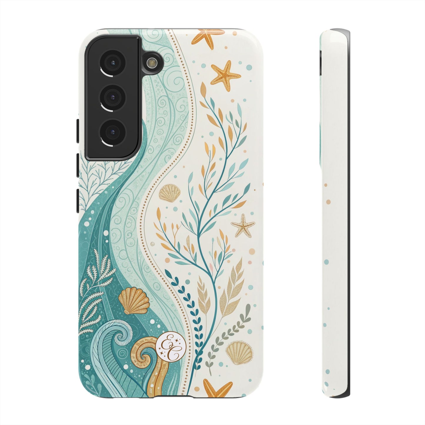 Ocean Boho Doodle Tough Phone Case