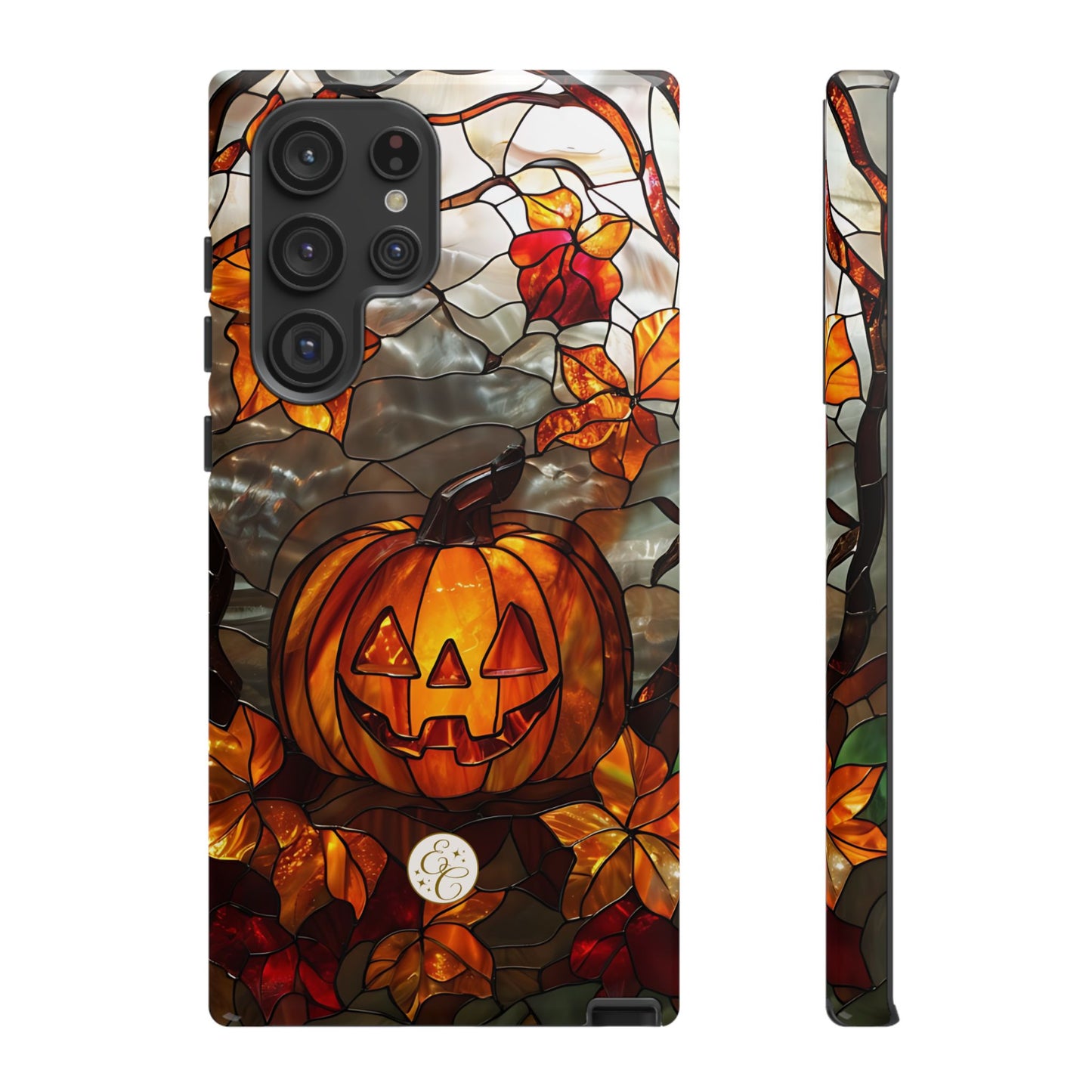 Stained Glass Pumpkin Tough Phone Case