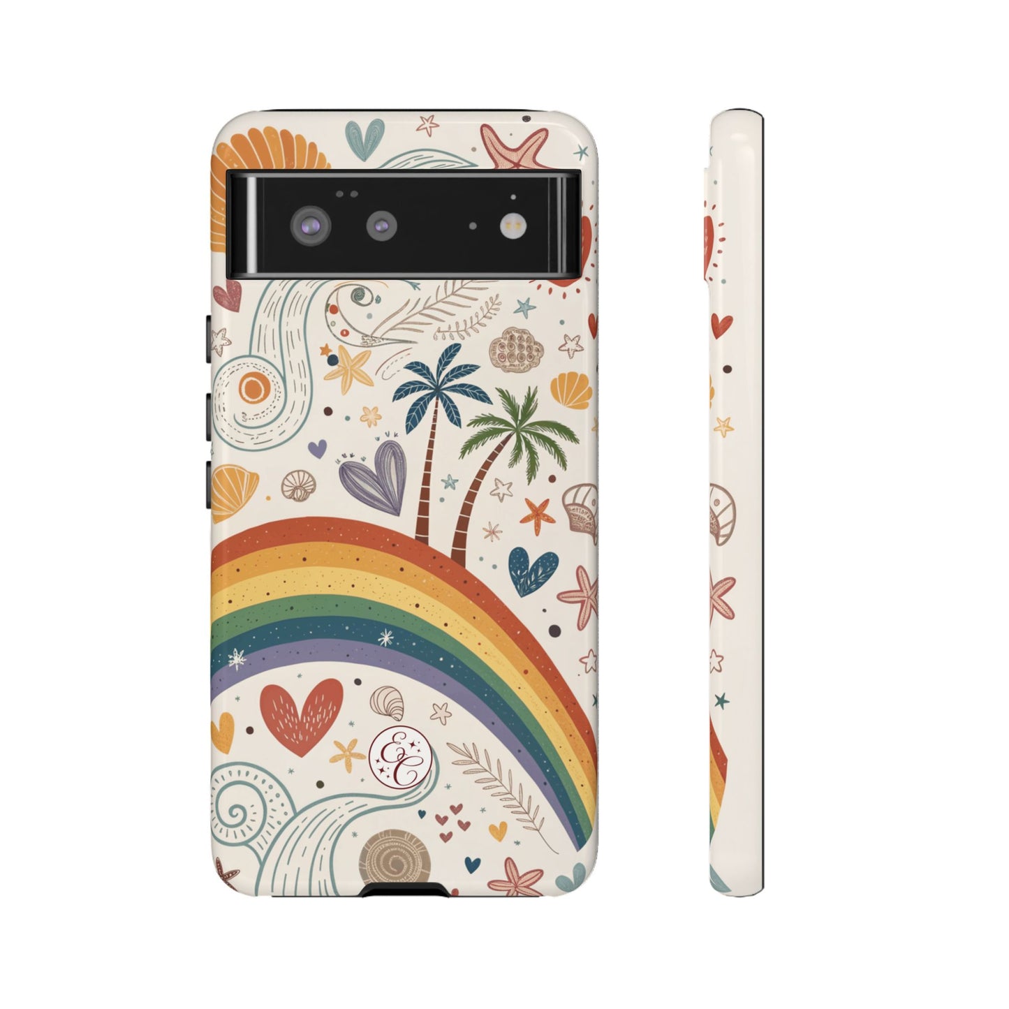 Rainbow Pride Boho Beach Tough Phone Case