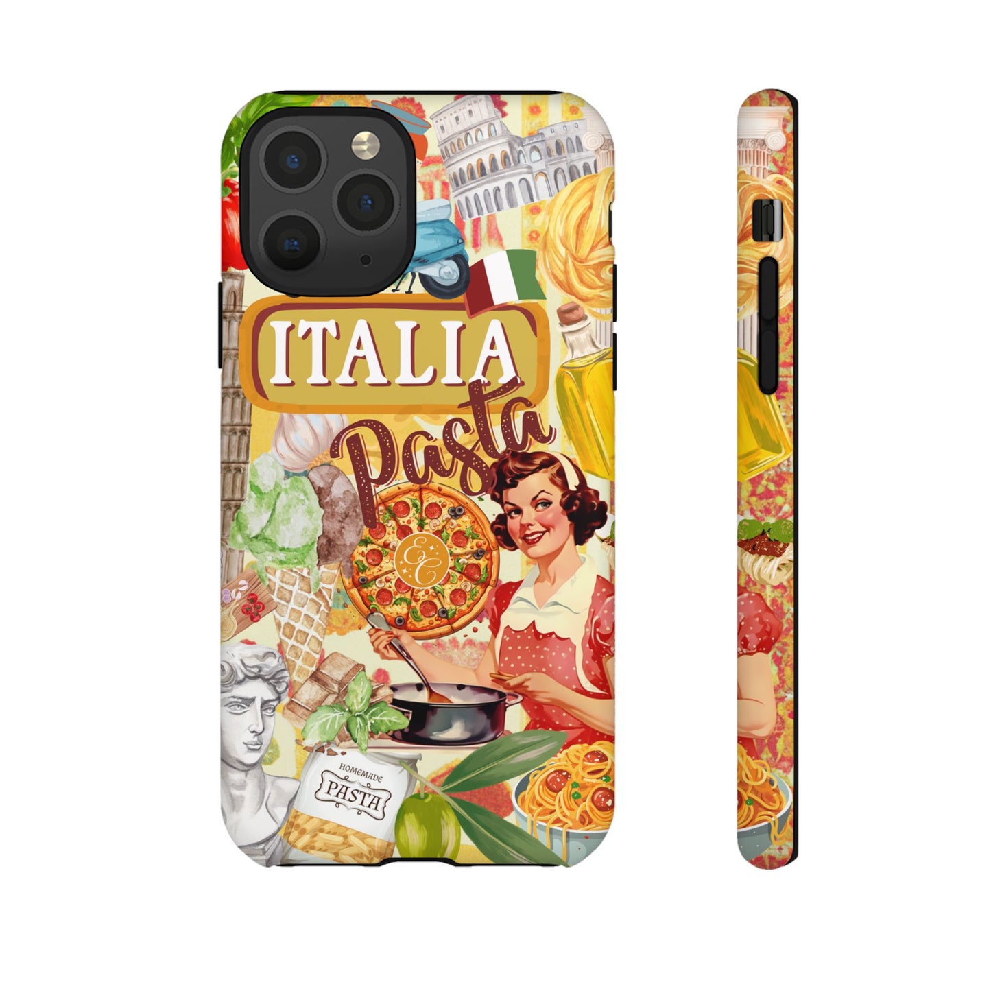 Italian Cuisine Collage Tough Phone Case