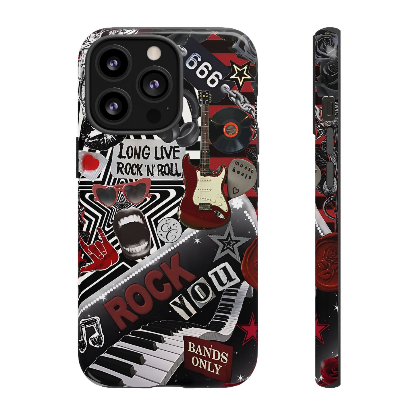 Rock and Roll Collage Tough Phone Case