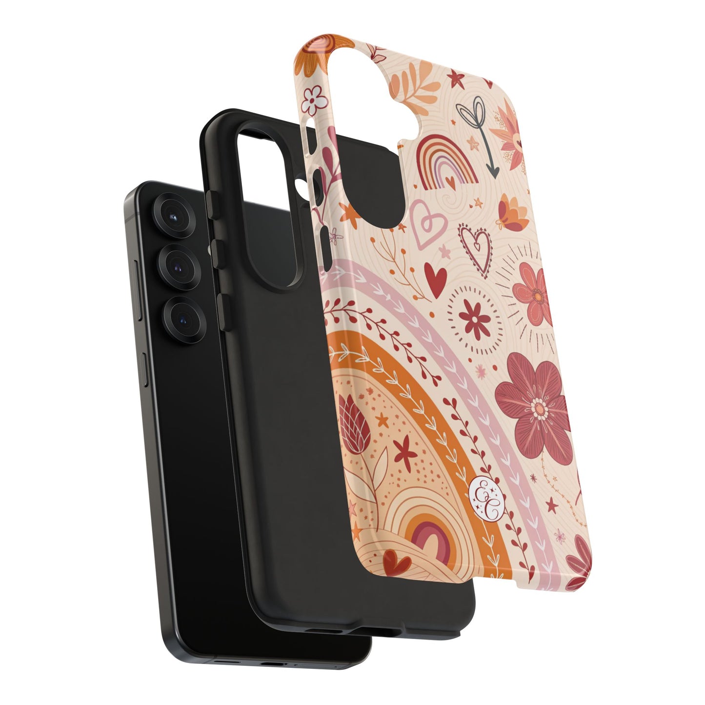 Lesbian Boho Doodle Tough Phone Case