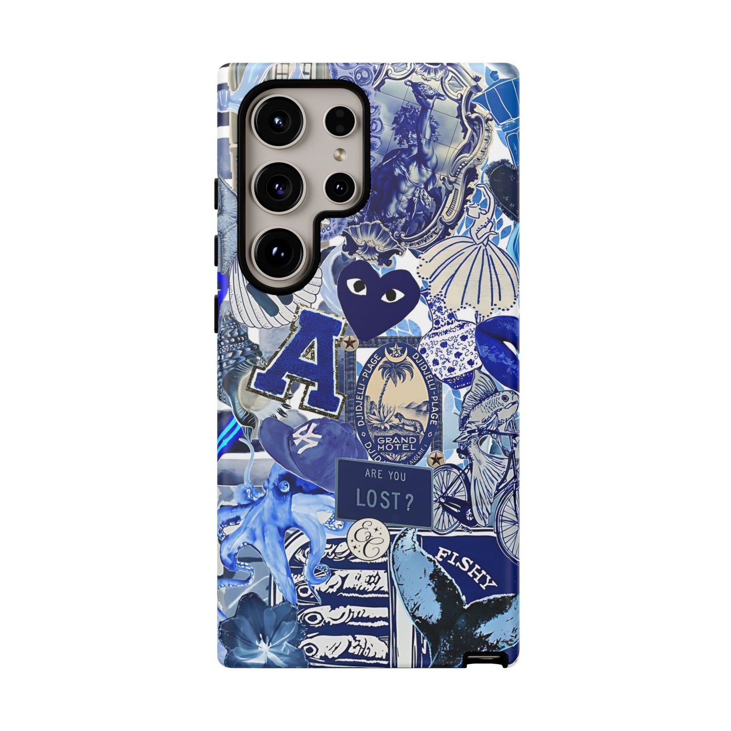 Blue Collage Tough Phone Case