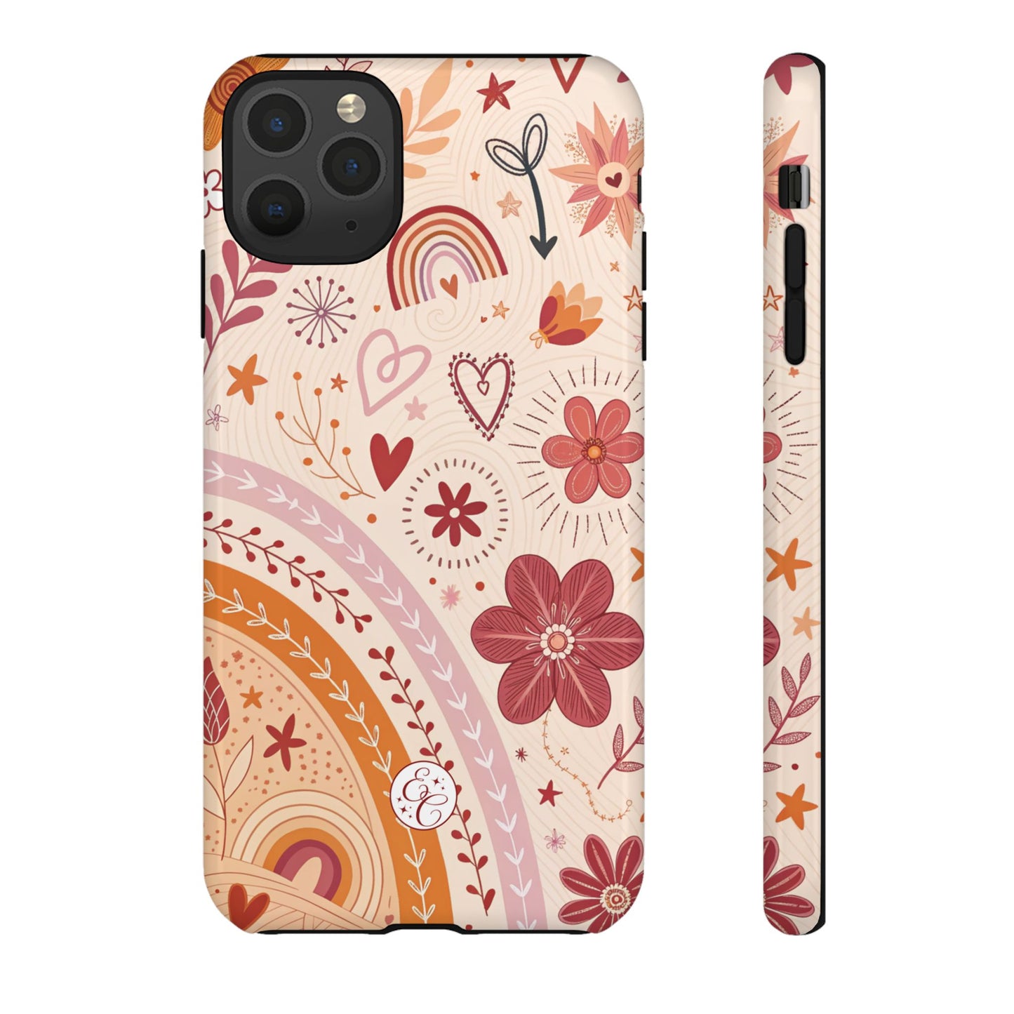 Lesbian Boho Doodle Tough Phone Case