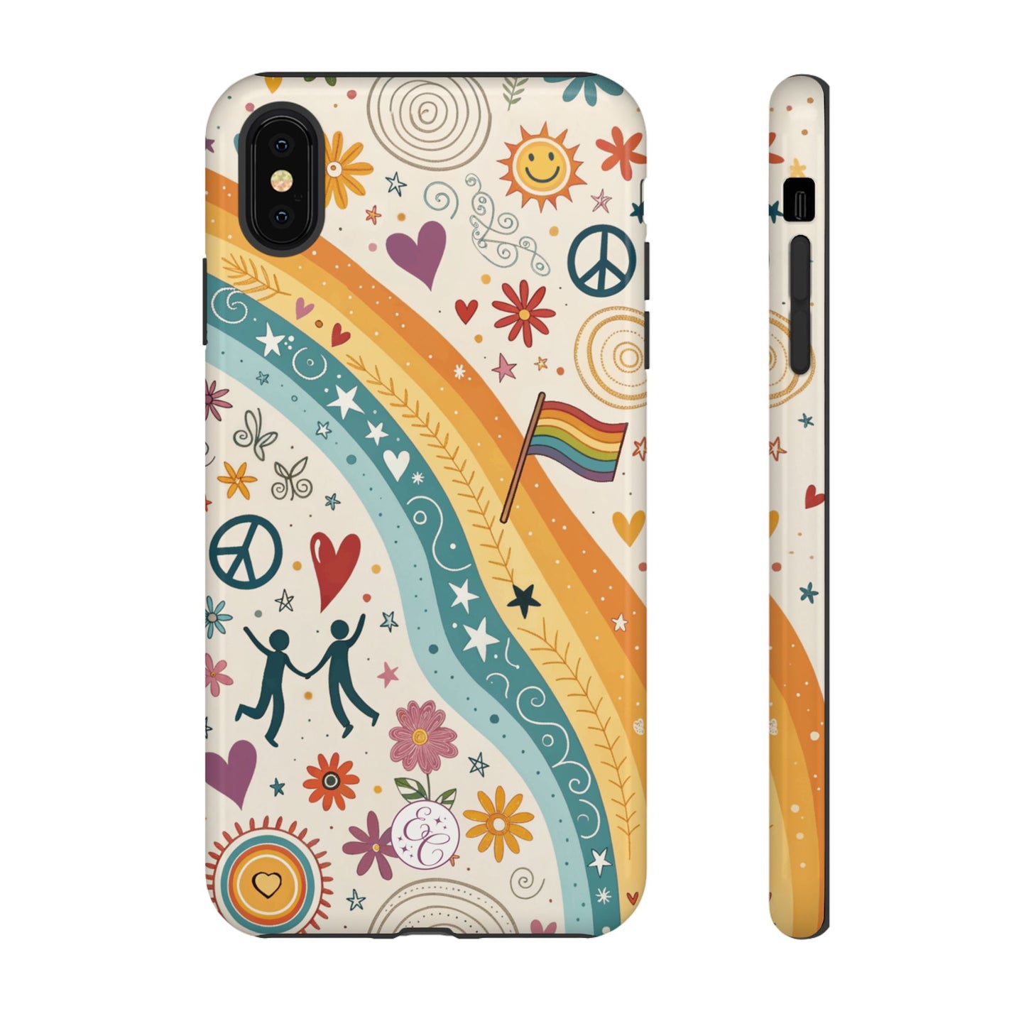 LGTBQ+ Pride Boho Doodle Tough Phone Case