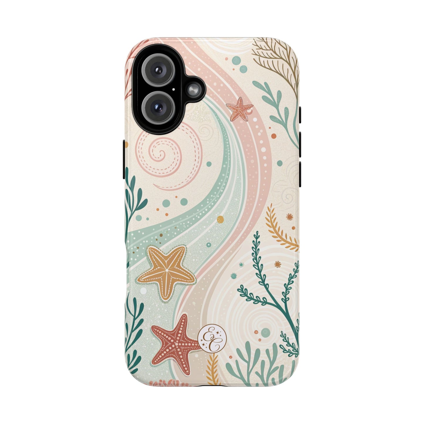 Pink Ocean Boho Doodle Tough Phone Case