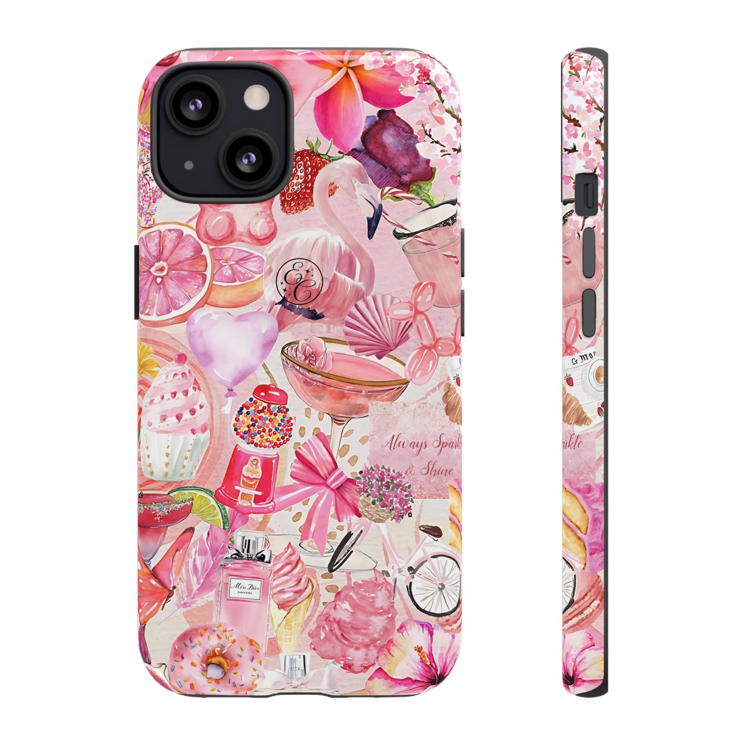 Pink Collage Tough Phone Case