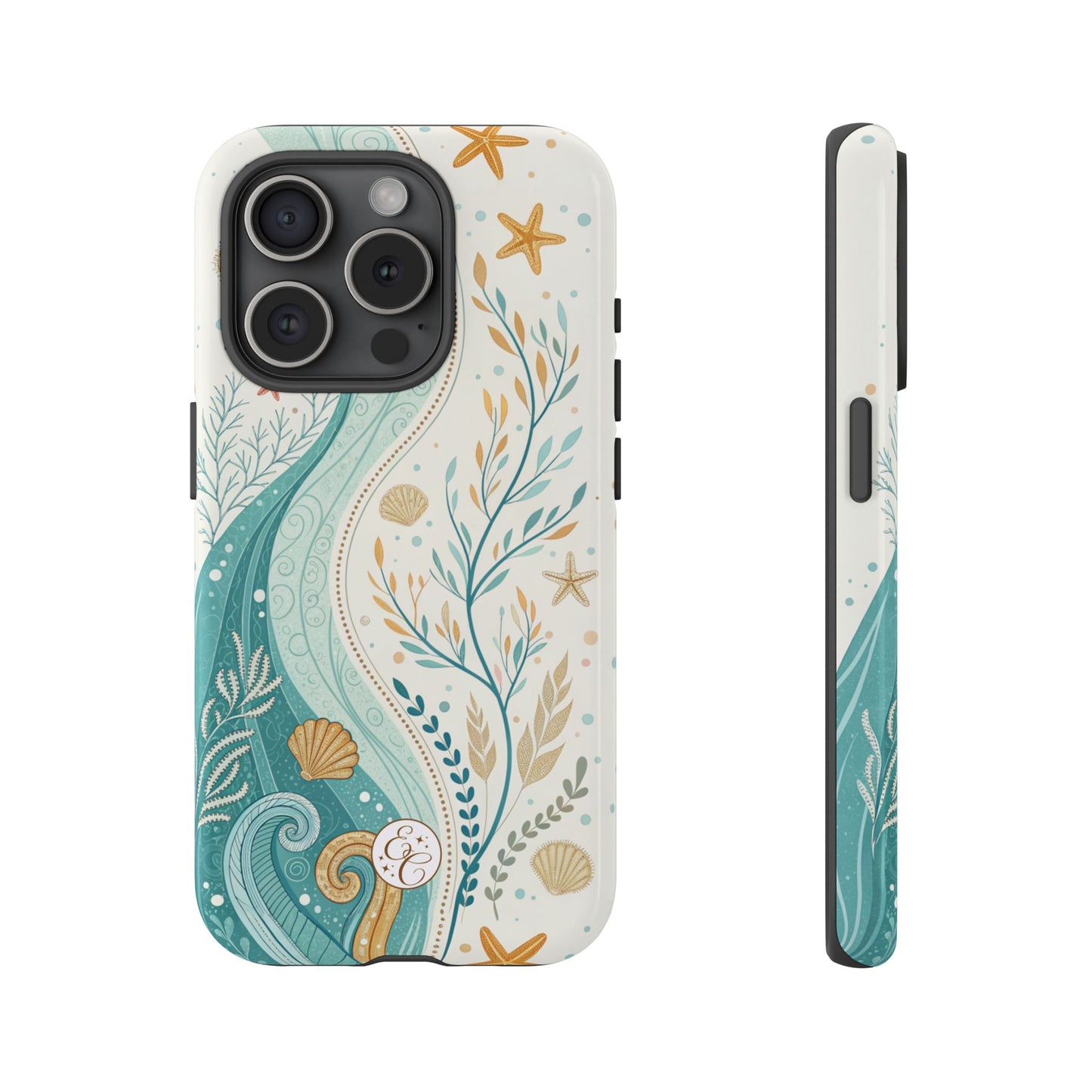 Ocean Boho Doodle Tough Phone Case