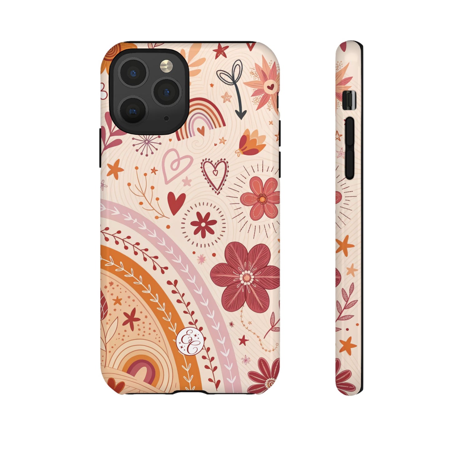 Lesbian Boho Doodle Tough Phone Case