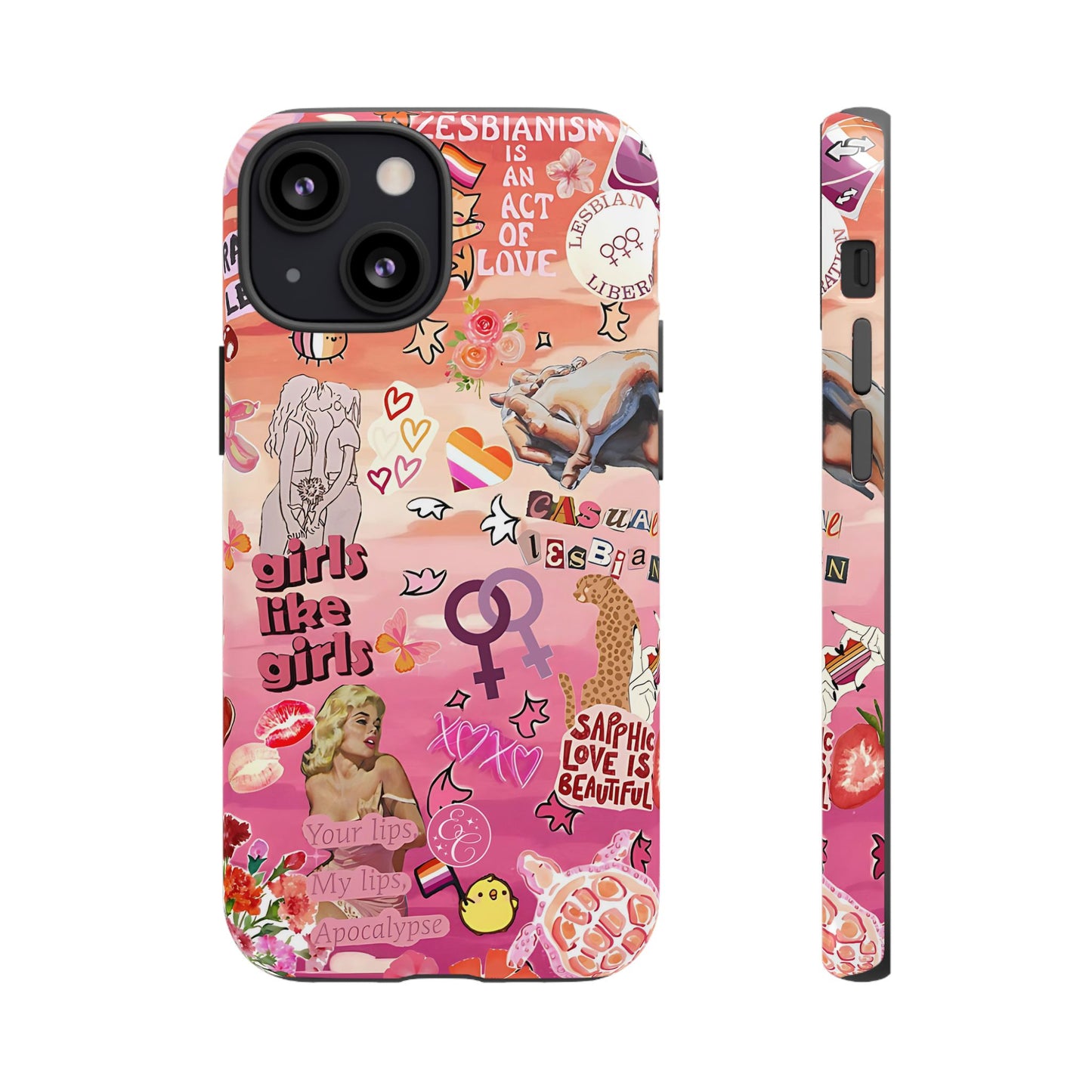 Lesbian Collage Tough Phone Case