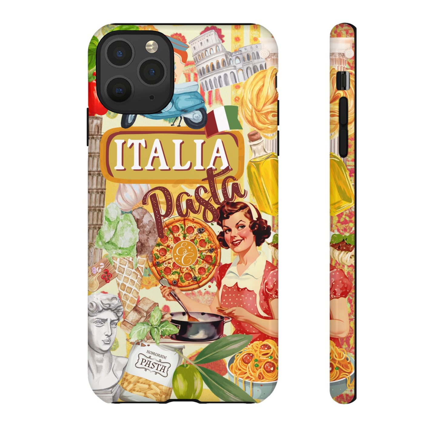 Italian Cuisine Collage Tough Phone Case