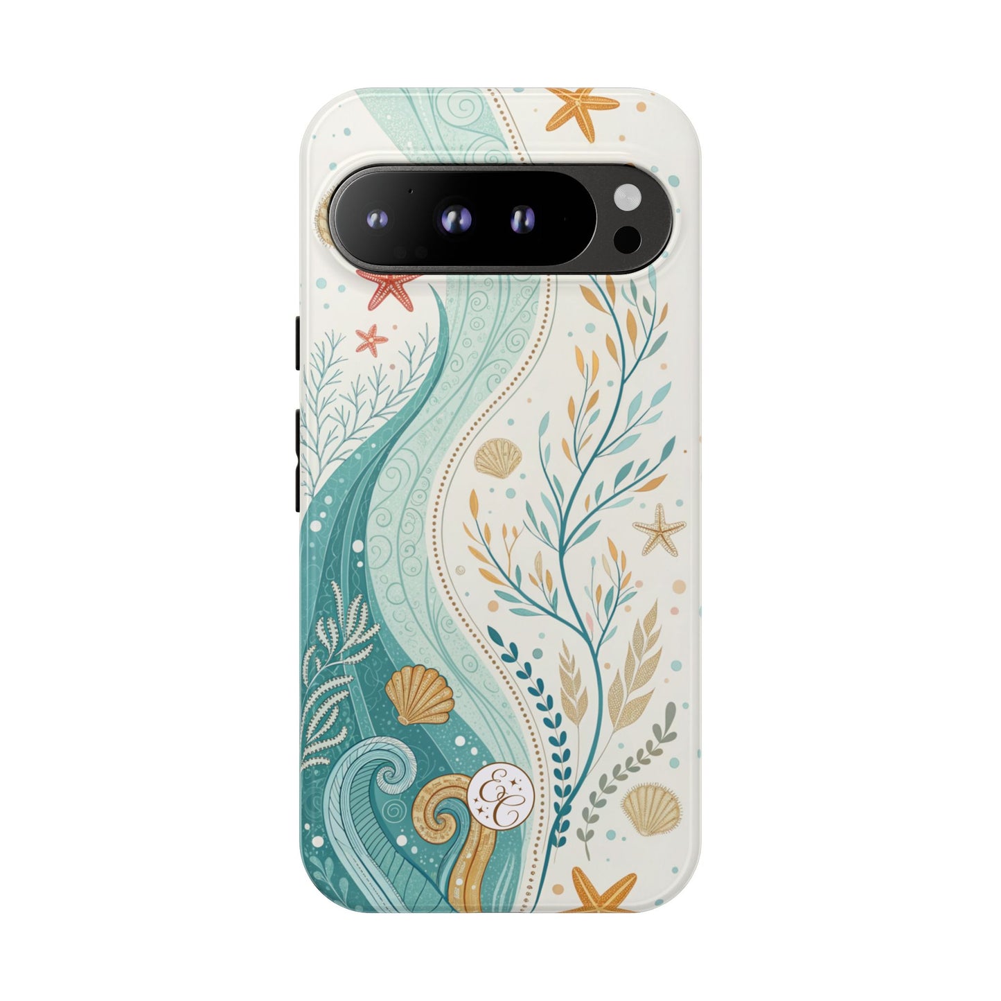 Ocean Boho Doodle Tough Phone Case