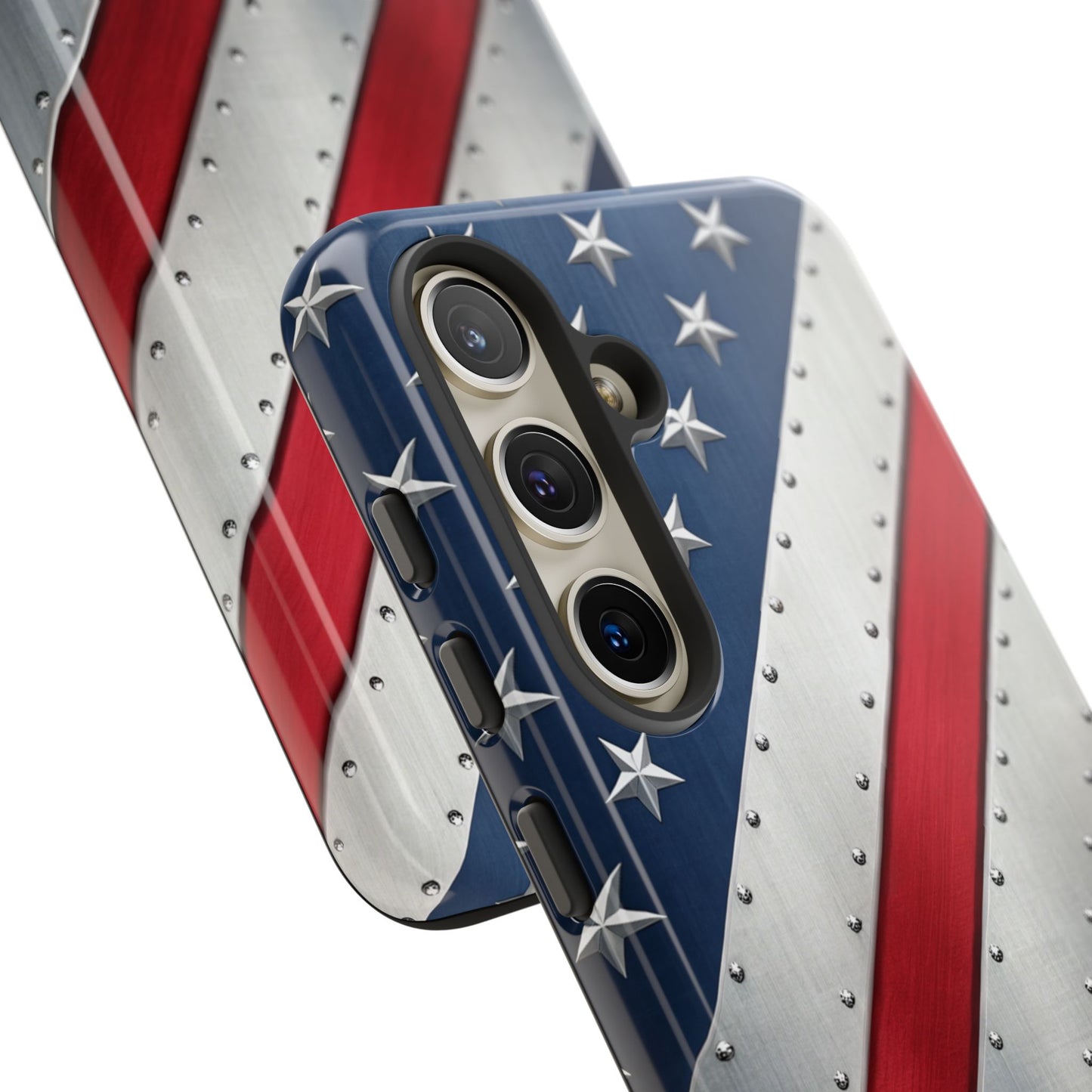 Metallic American Flag Tough Phone Case