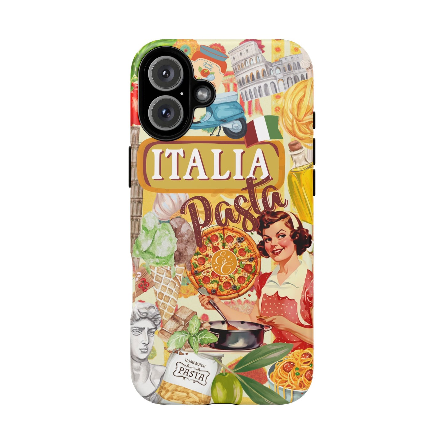 Italian Cuisine Collage Tough Phone Case