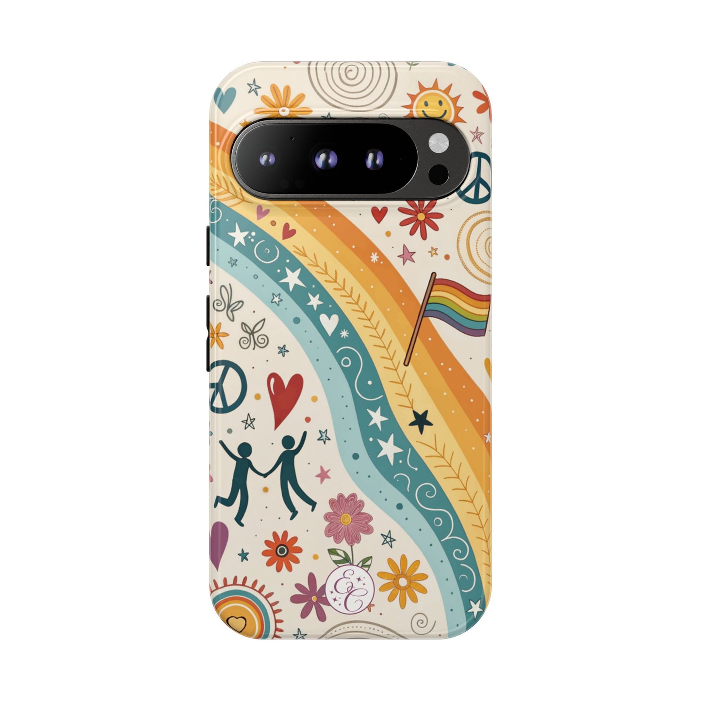 LGTBQ+ Pride Boho Doodle Tough Phone Case
