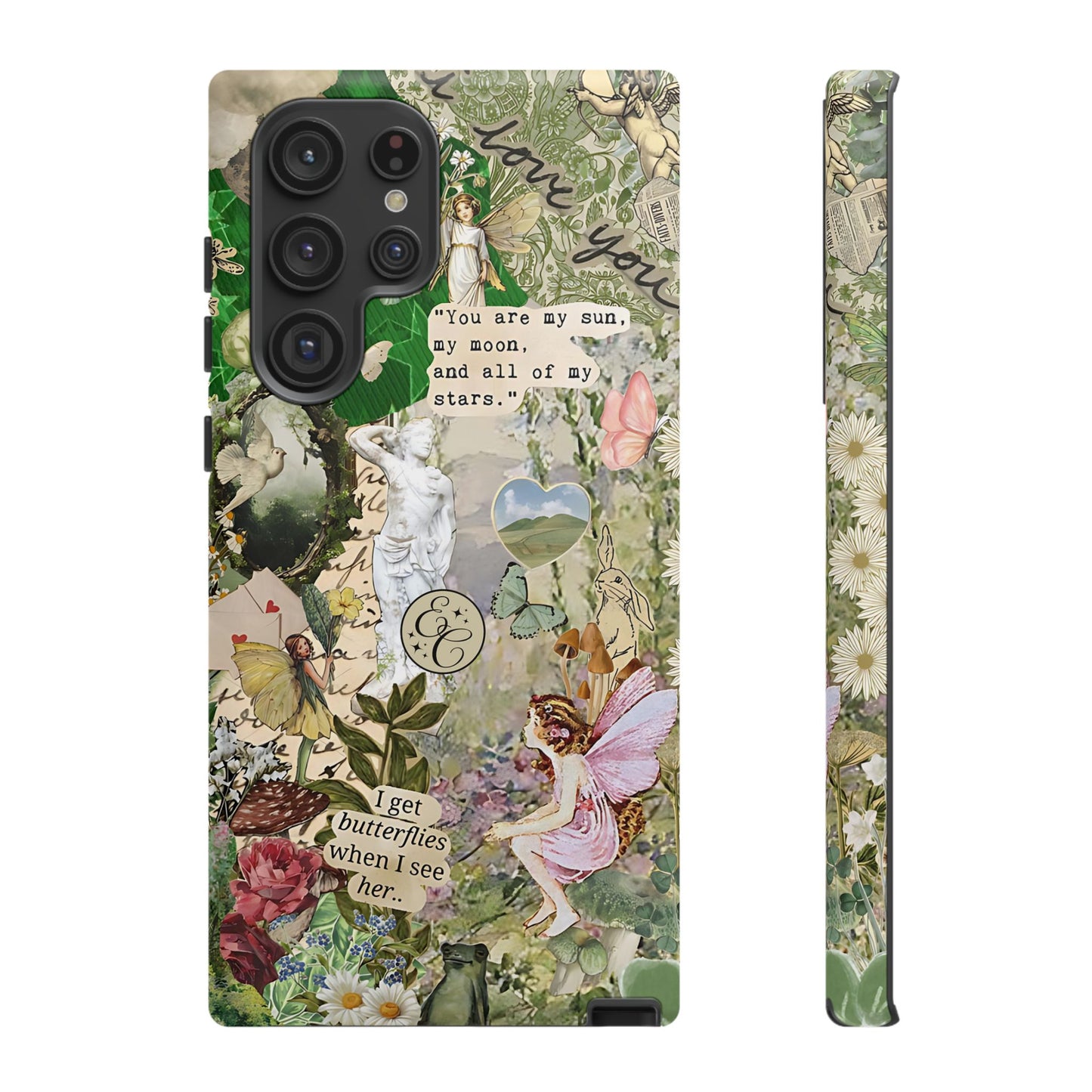 Vintage Botanical Collage Tough Phone Case
