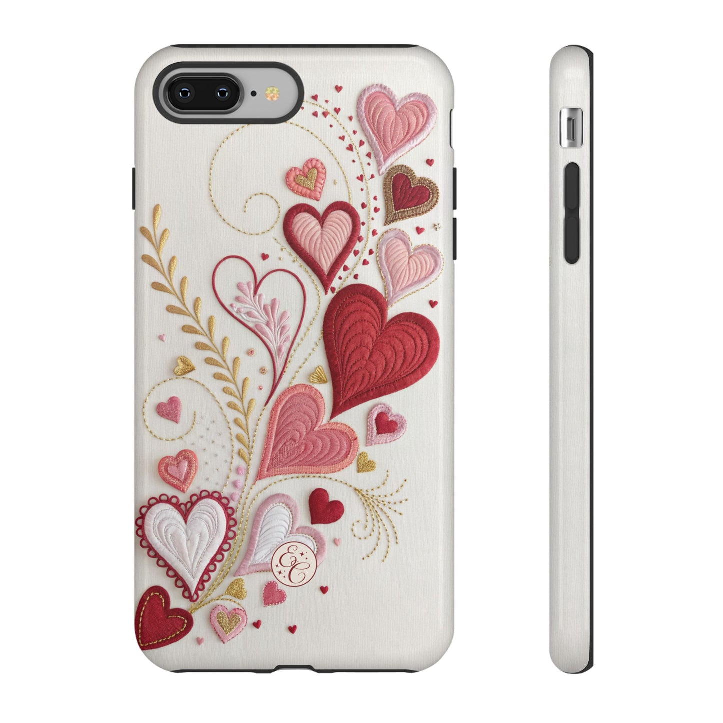 Hearts Pattern Tough Phone Case