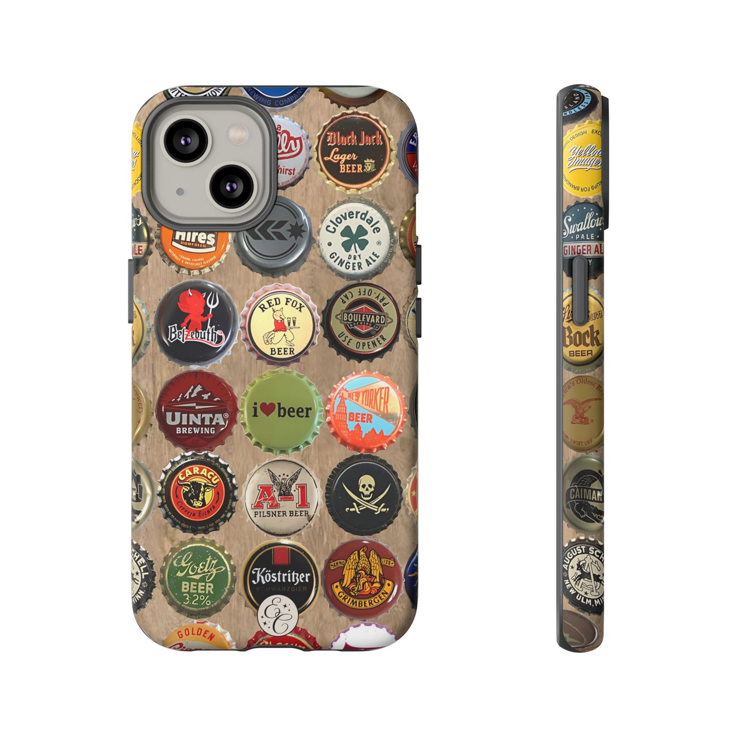Beer Bottle Caps Tough Phone Case