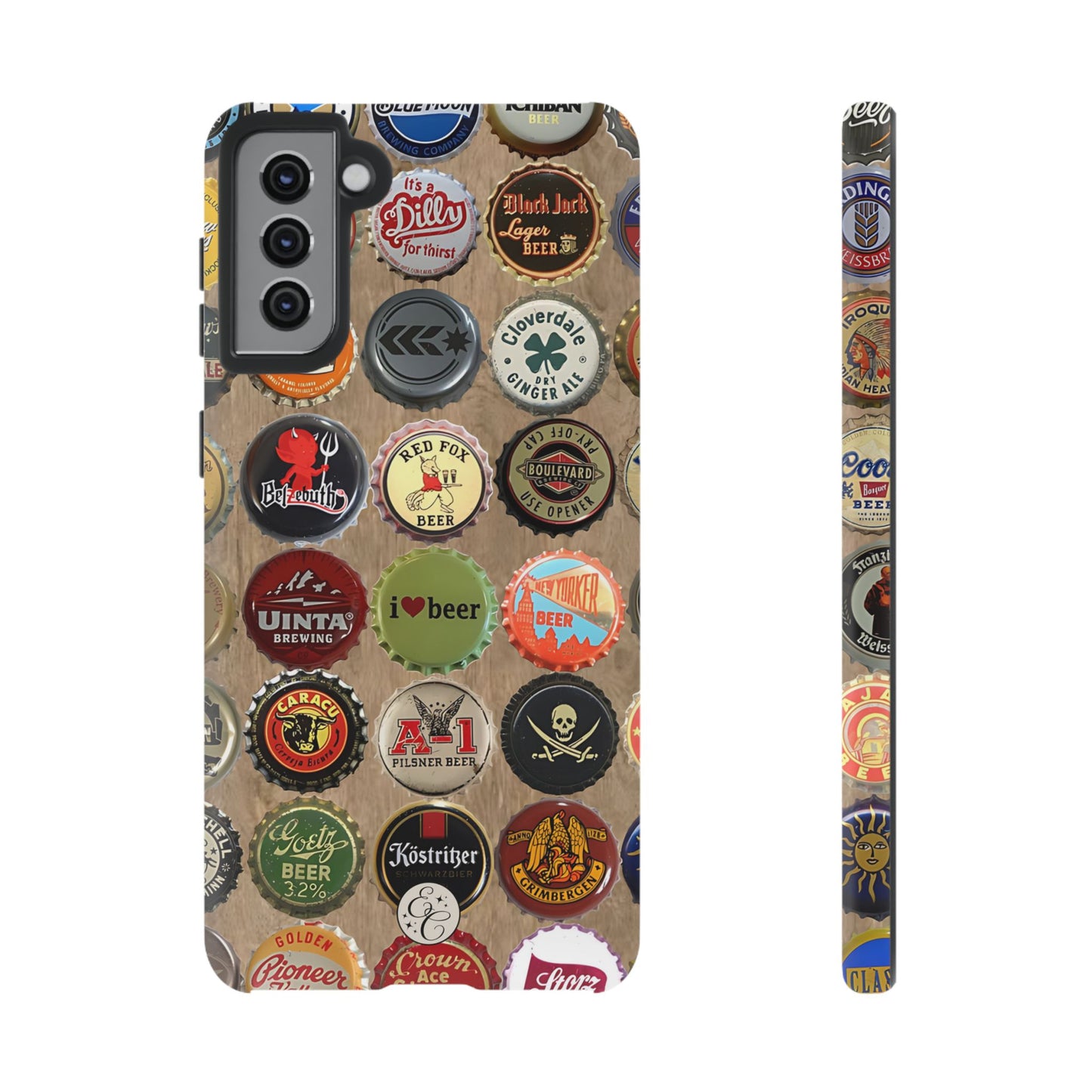 Beer Bottle Caps Tough Phone Case