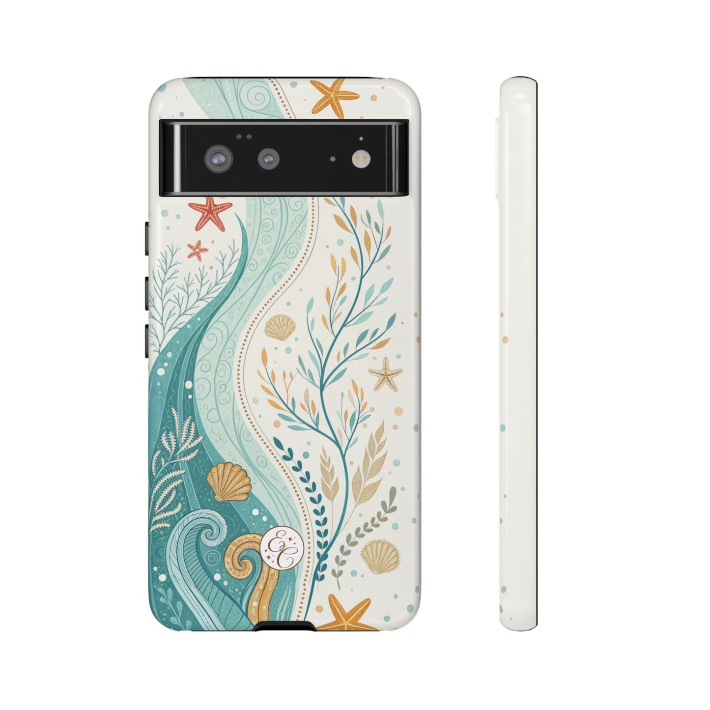 Ocean Boho Doodle Tough Phone Case